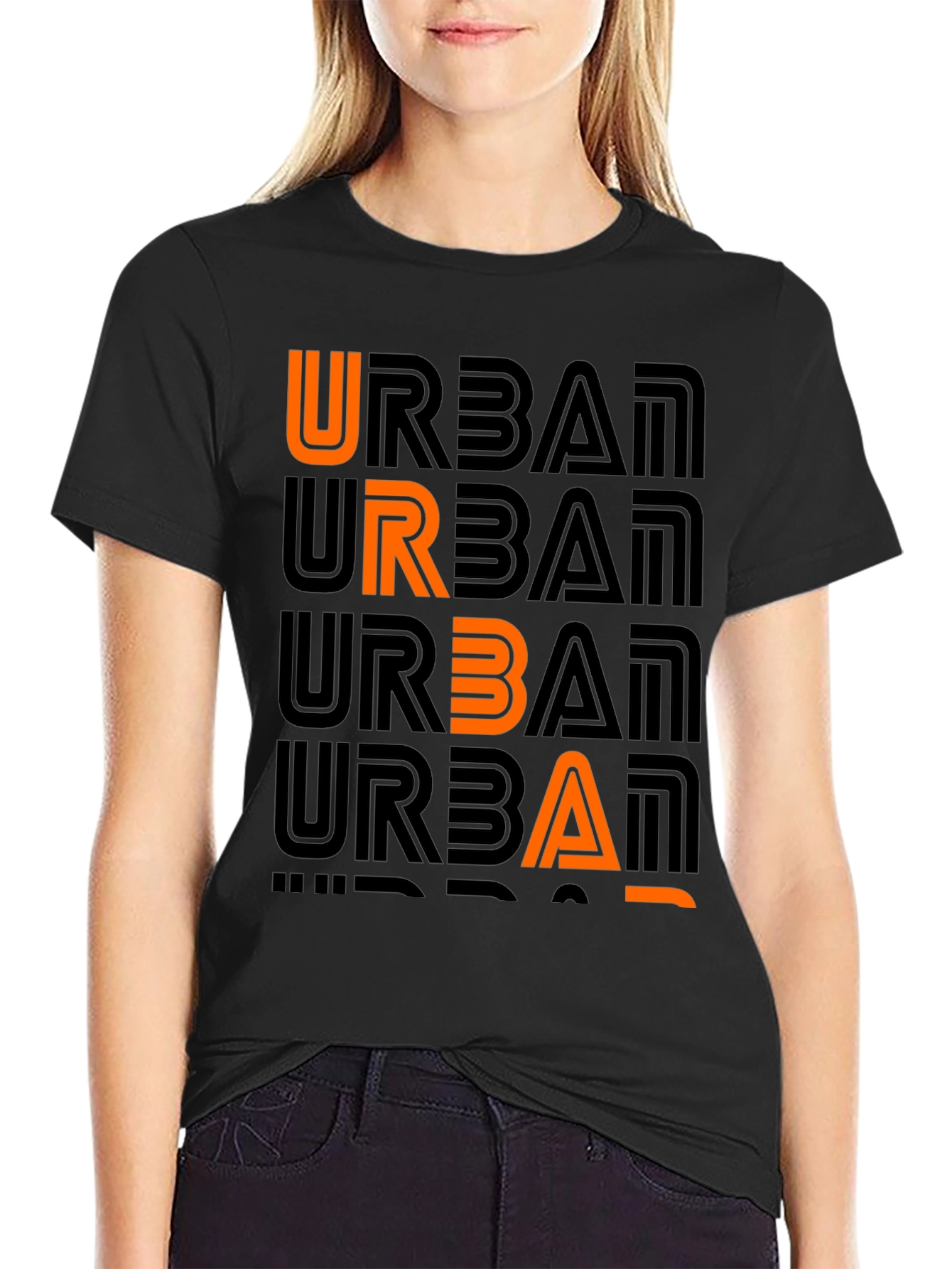 Urban Graphic Print Crew Neck T-Shirt