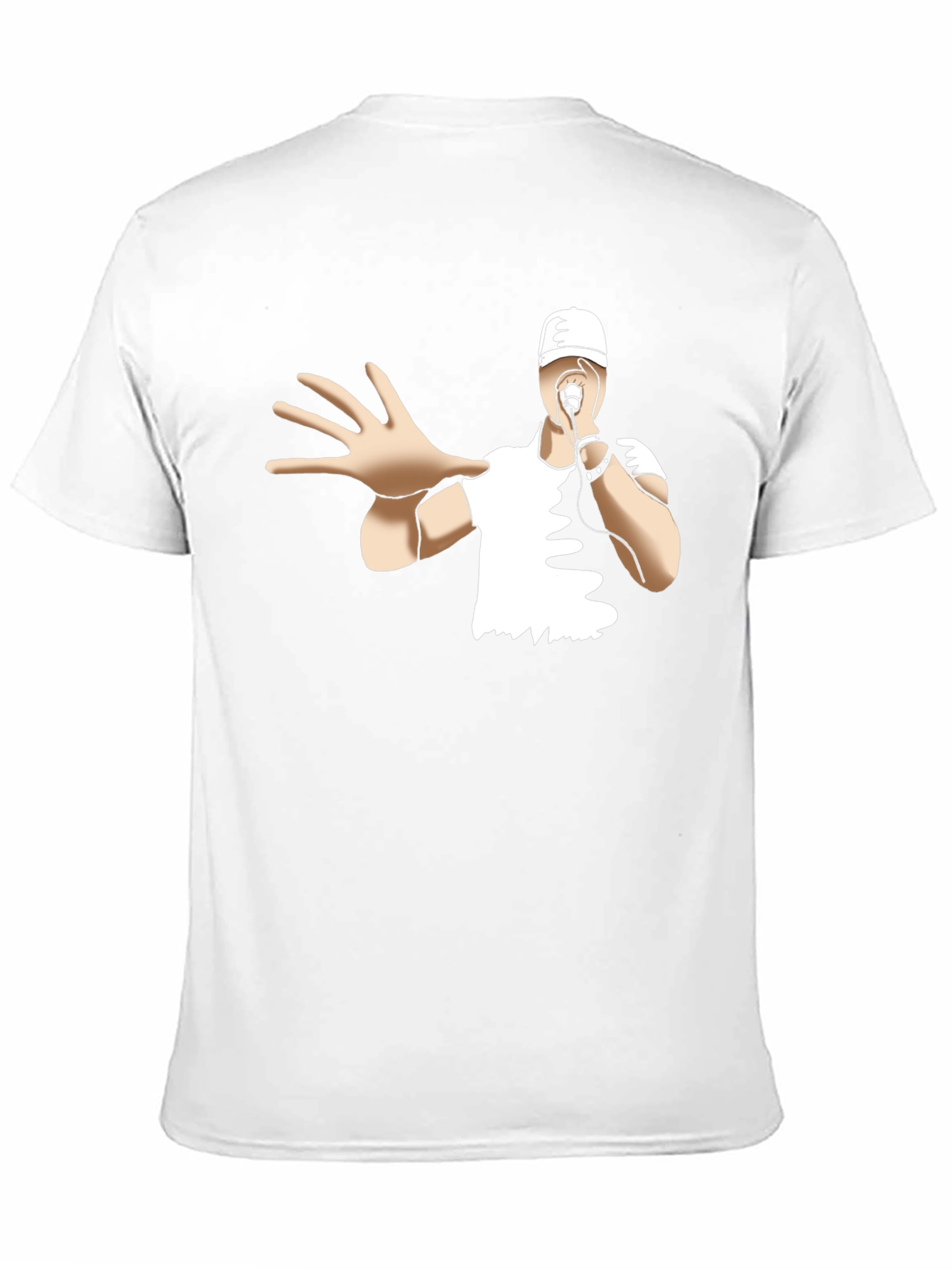 Cool Cartoon Rapper Black T-Shirt