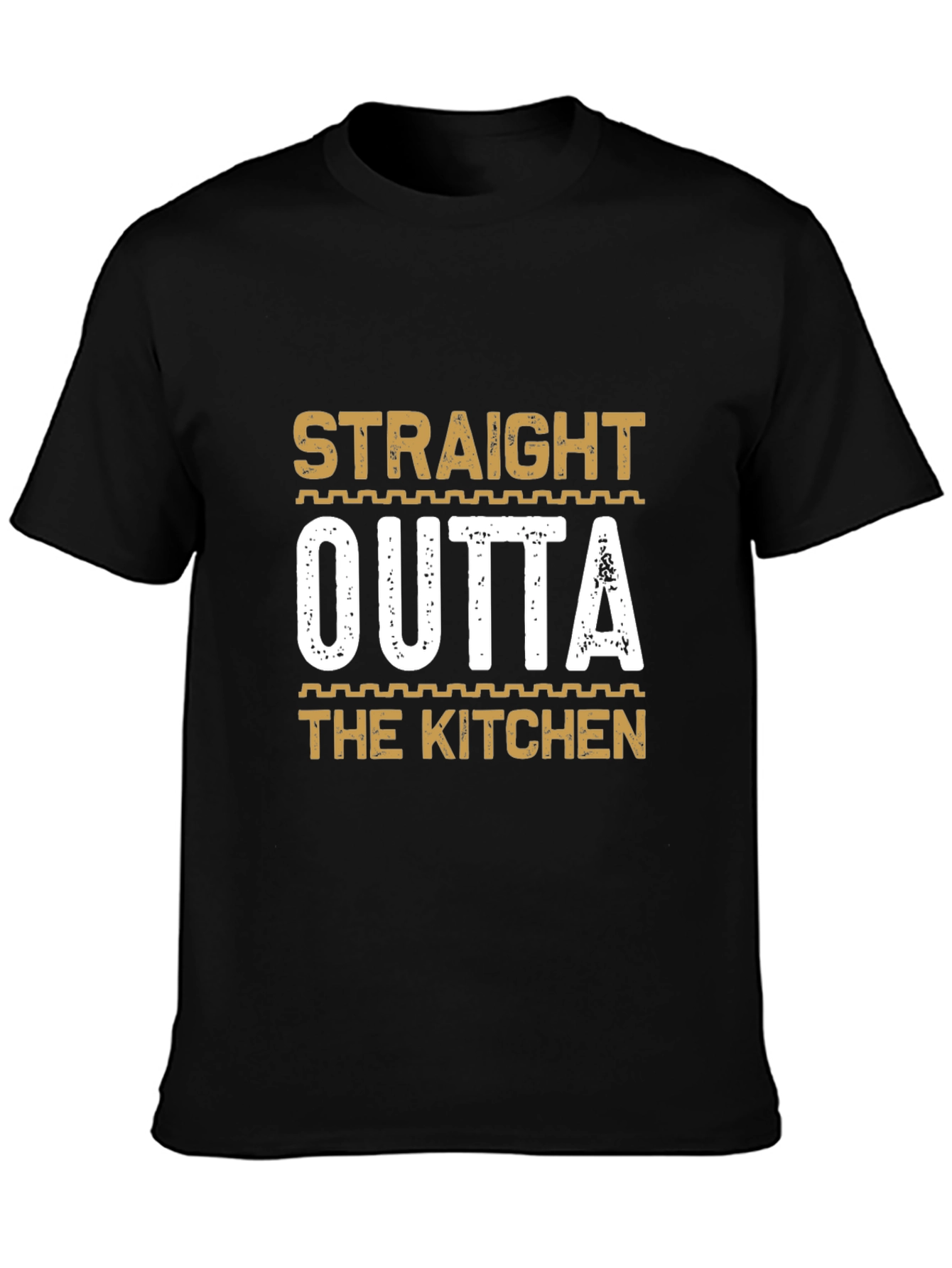 Straight Outta The Kitchen T-Shirt - Funny Chef Tee