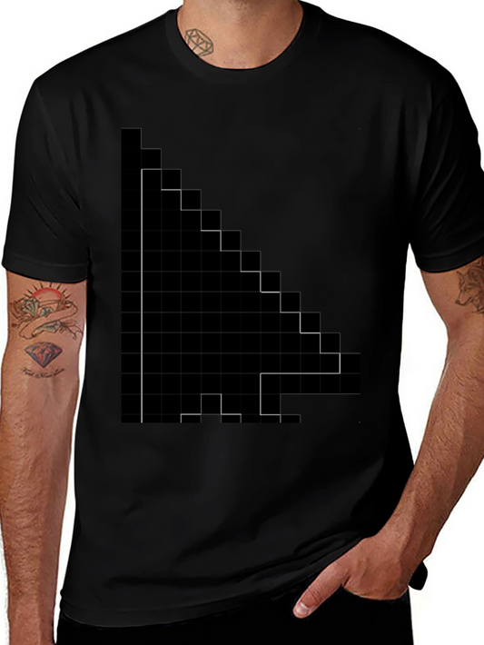 Pixel Arrow Black Tee - Retro Gaming Style