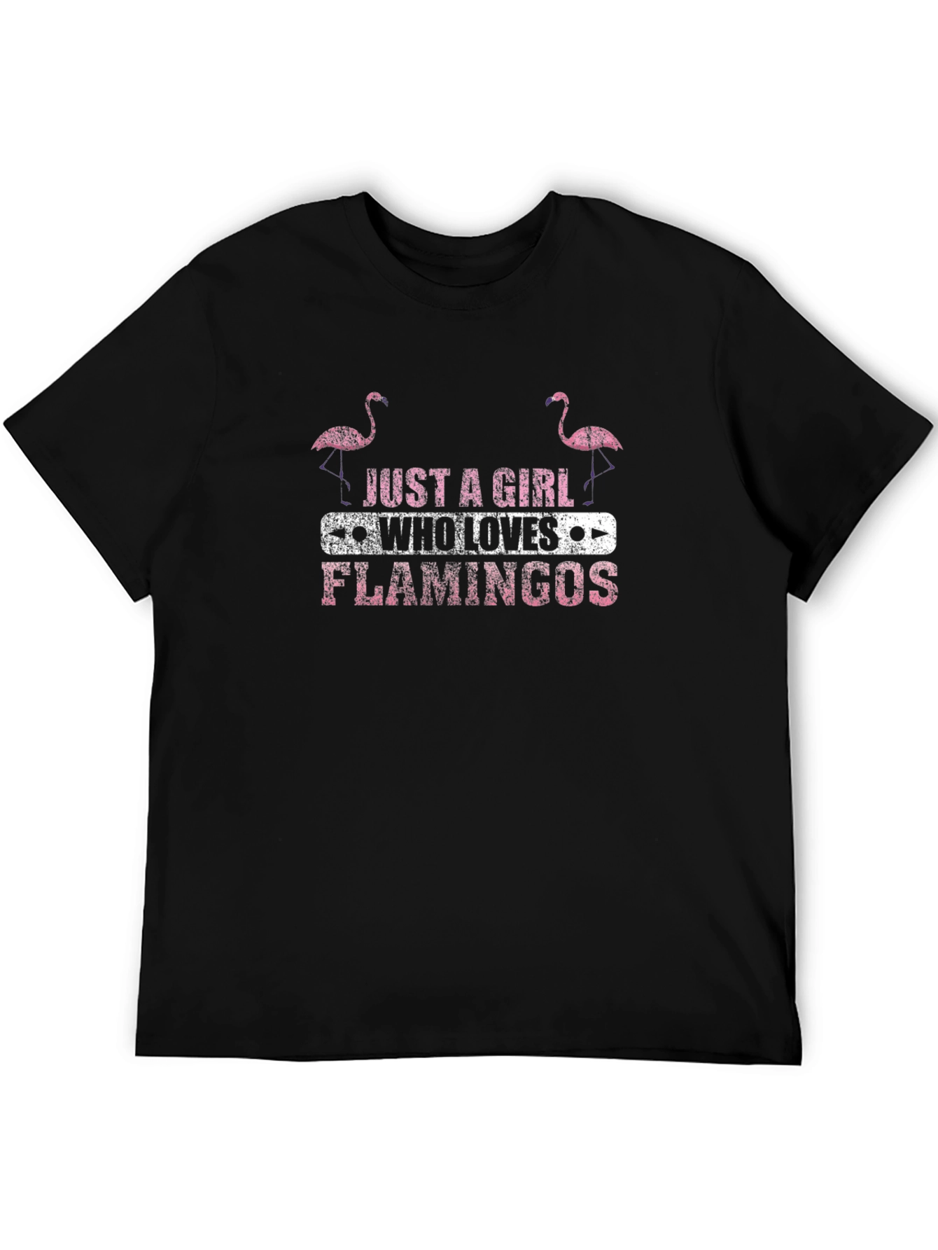 Just a Girl Who Loves Flamingos Graphic Tee