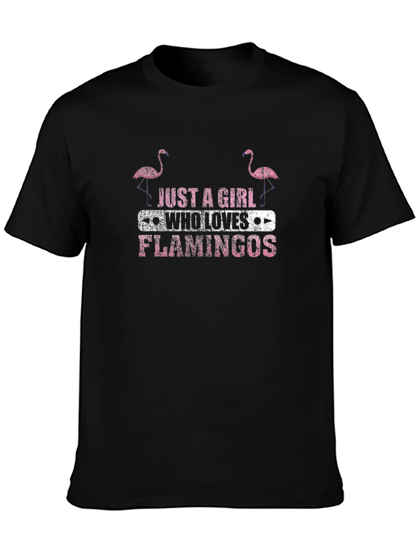 Just a Girl Who Loves Flamingos Graphic Tee