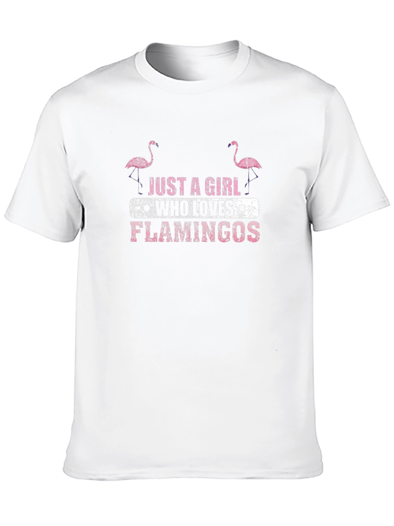 Just a Girl Who Loves Flamingos Graphic Tee
