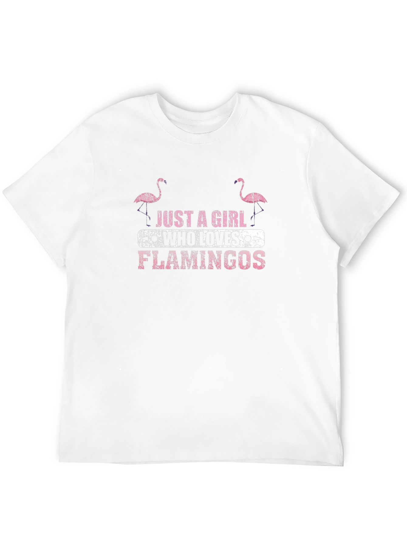 Just a Girl Who Loves Flamingos Graphic Tee
