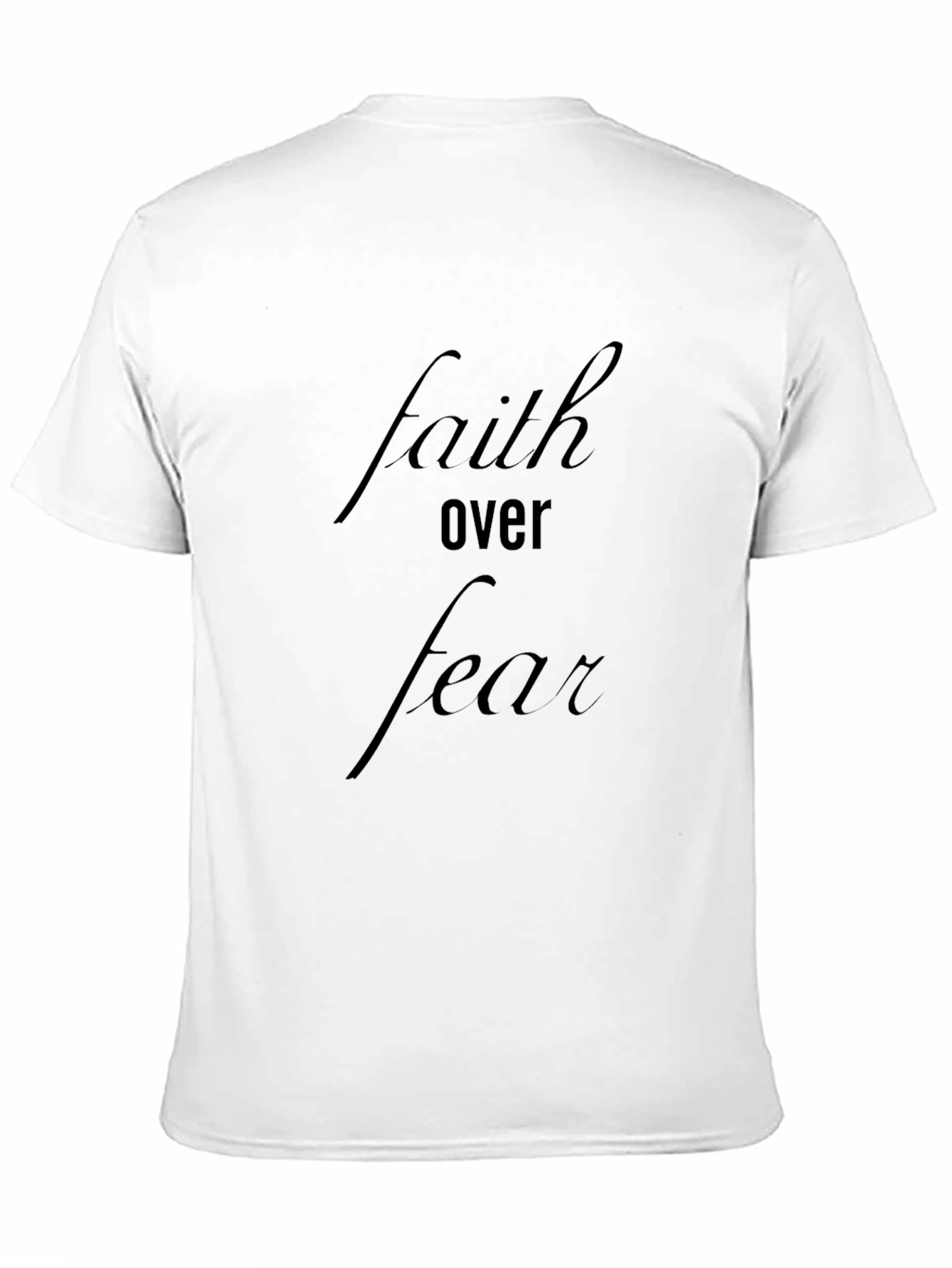 Faith Over Fear Black T-Shirt