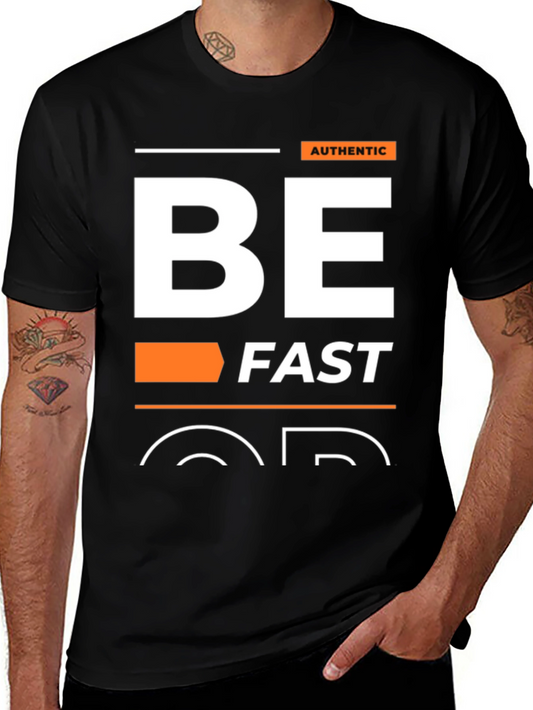 Be Fast Graphic Tee - Black