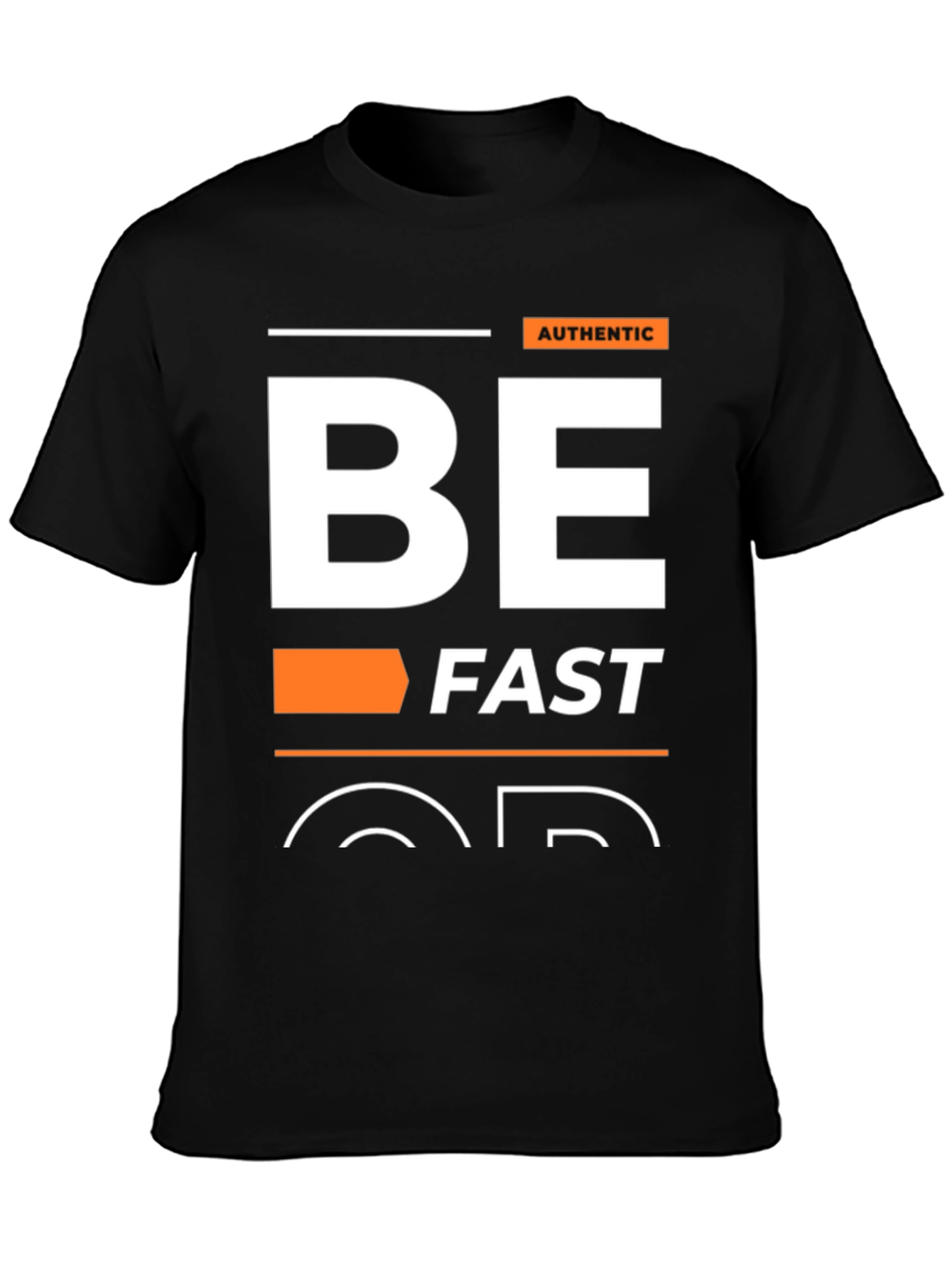 Be Fast Graphic Tee - Black