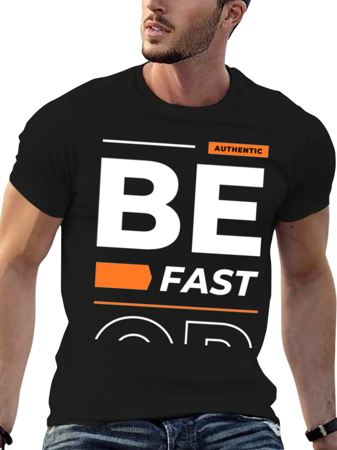 Be Fast Graphic Tee - Black