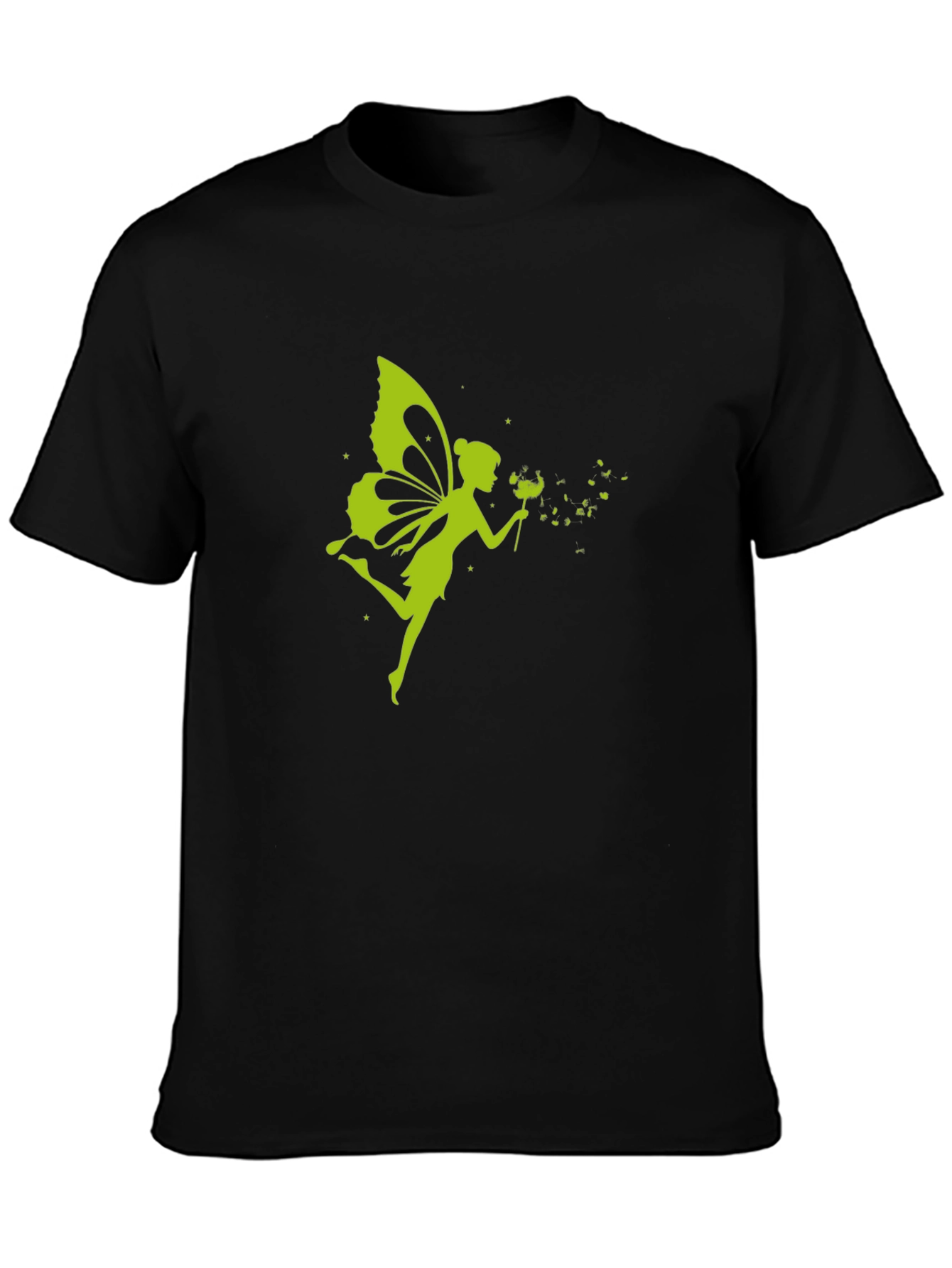 Fairy Graphic Black T-Shirt | Casual Tee