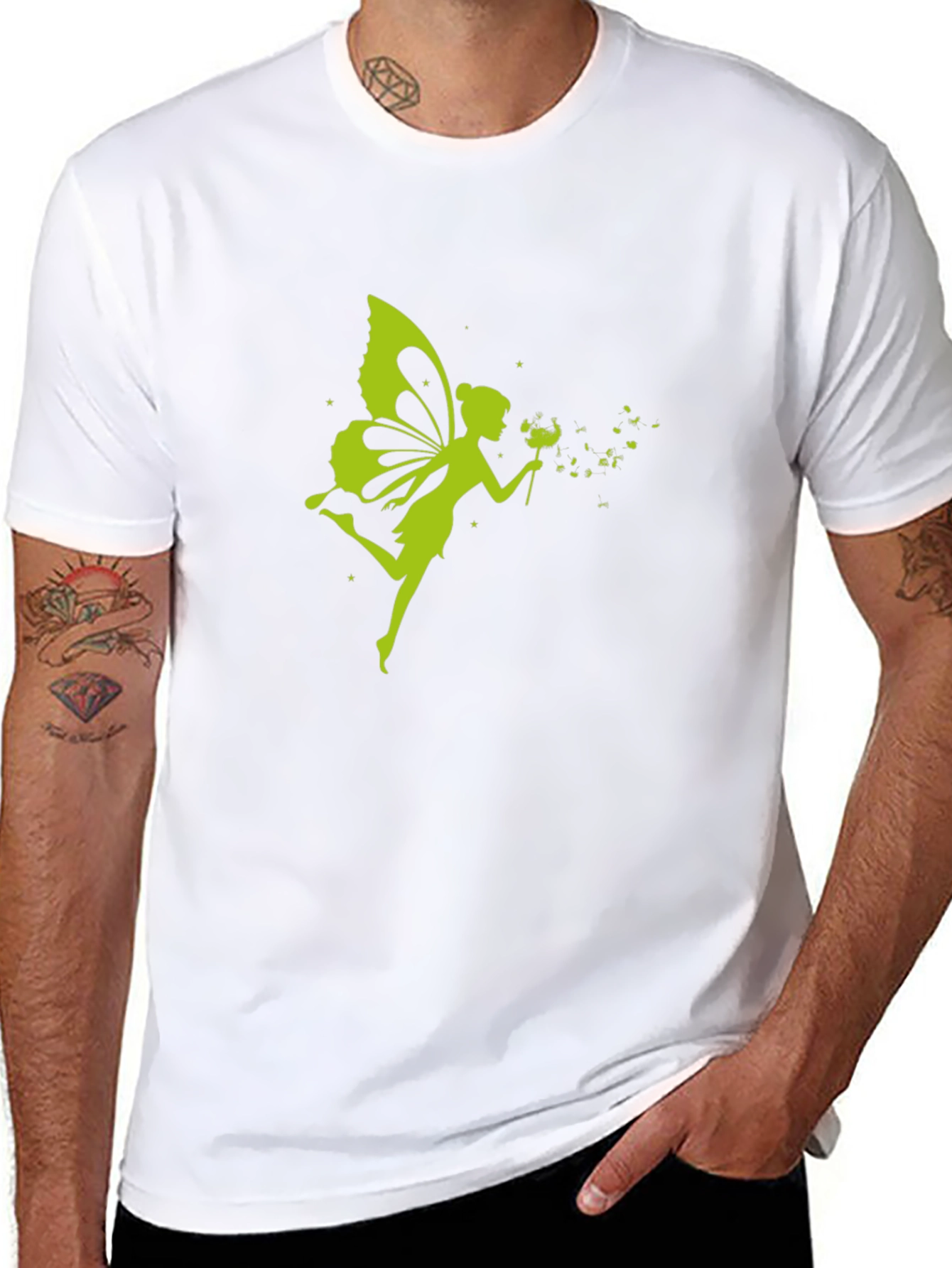Fairy Graphic Black T-Shirt | Casual Tee