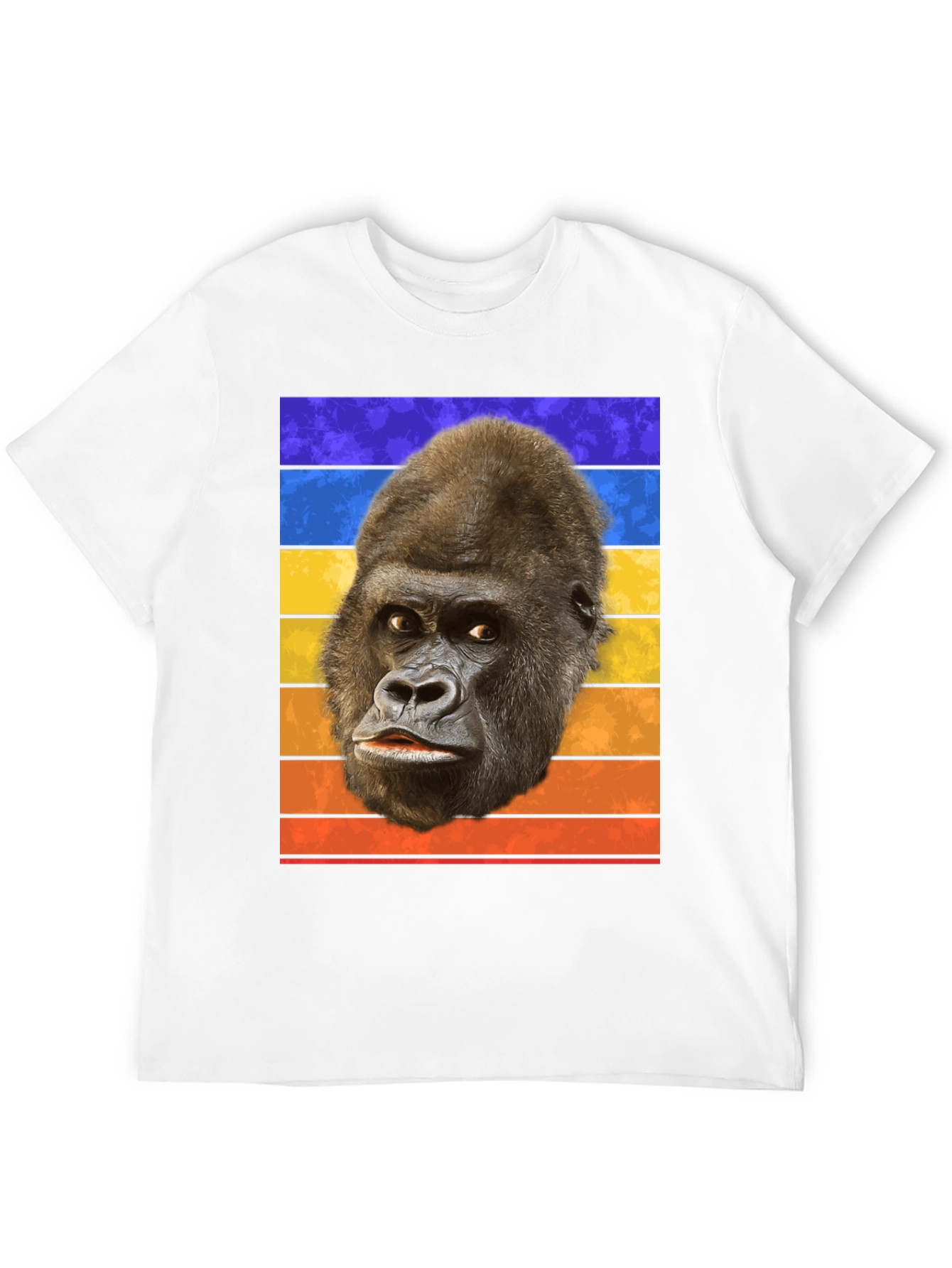 Retro Gorilla Head T-Shirt - Bold Graphic Tee