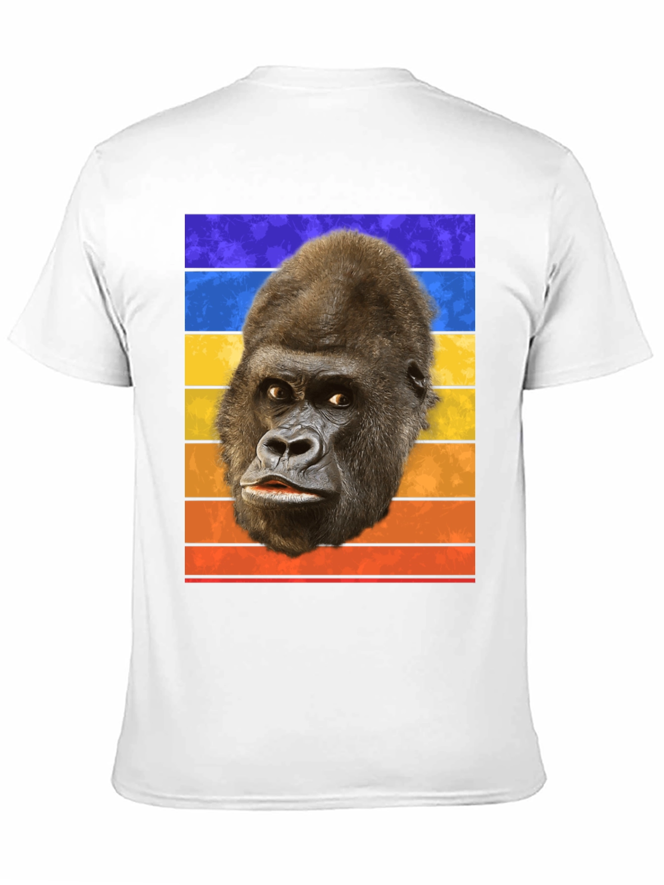 Retro Gorilla Head T-Shirt - Bold Graphic Tee