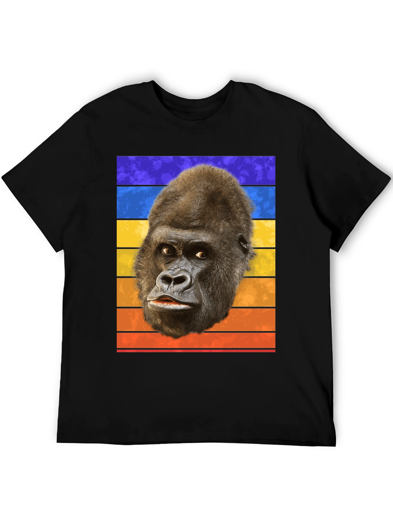 Retro Gorilla Head T-Shirt - Bold Graphic Tee