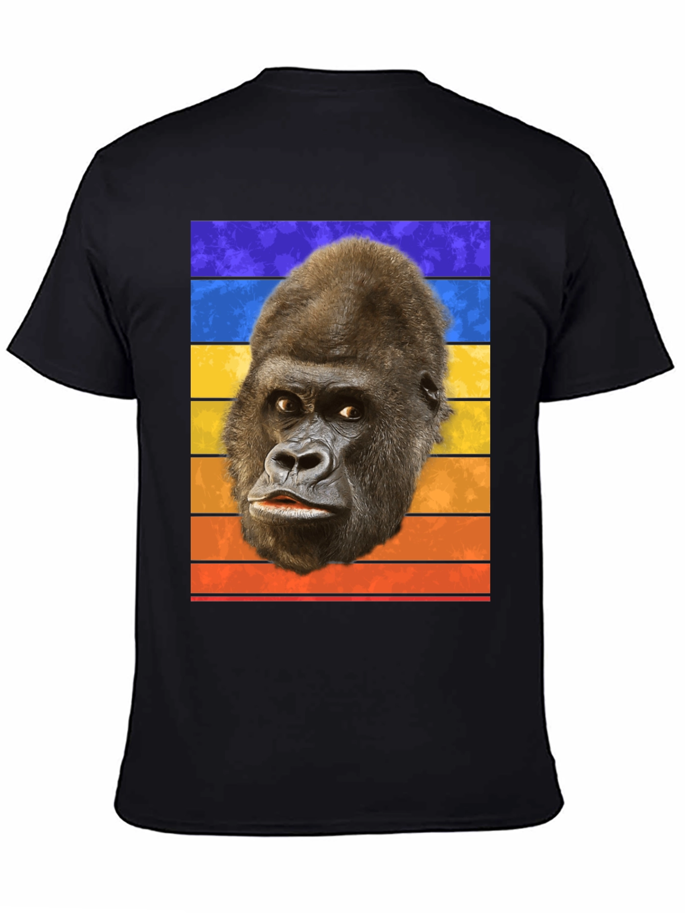 Retro Gorilla Head T-Shirt - Bold Graphic Tee