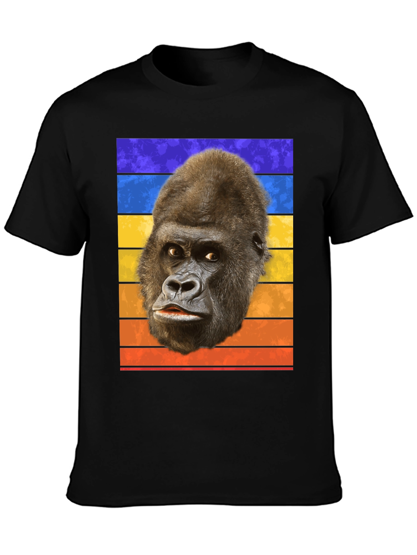 Retro Gorilla Head T-Shirt - Bold Graphic Tee