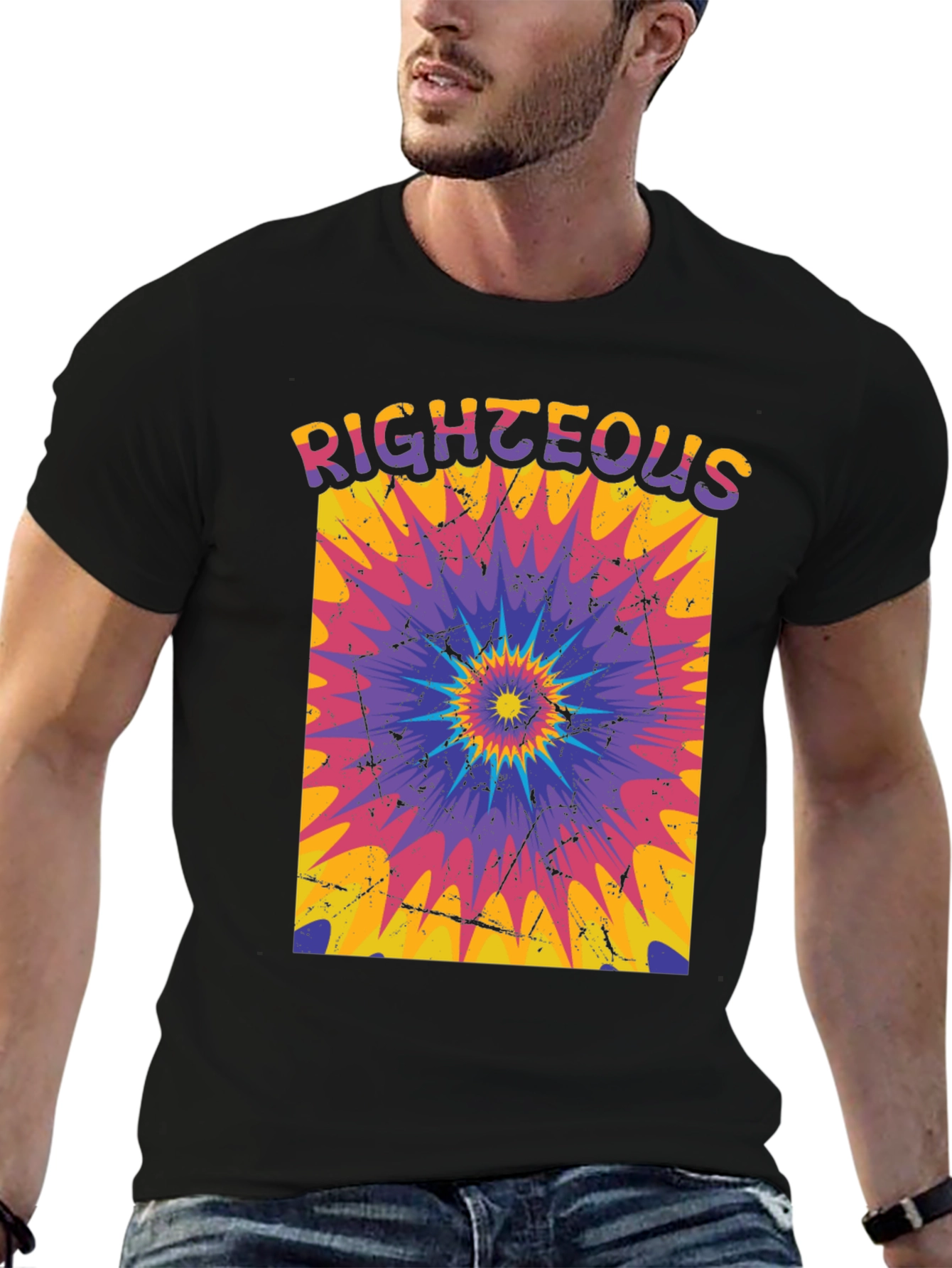 Righteous Tie-Dye Graphic Tee