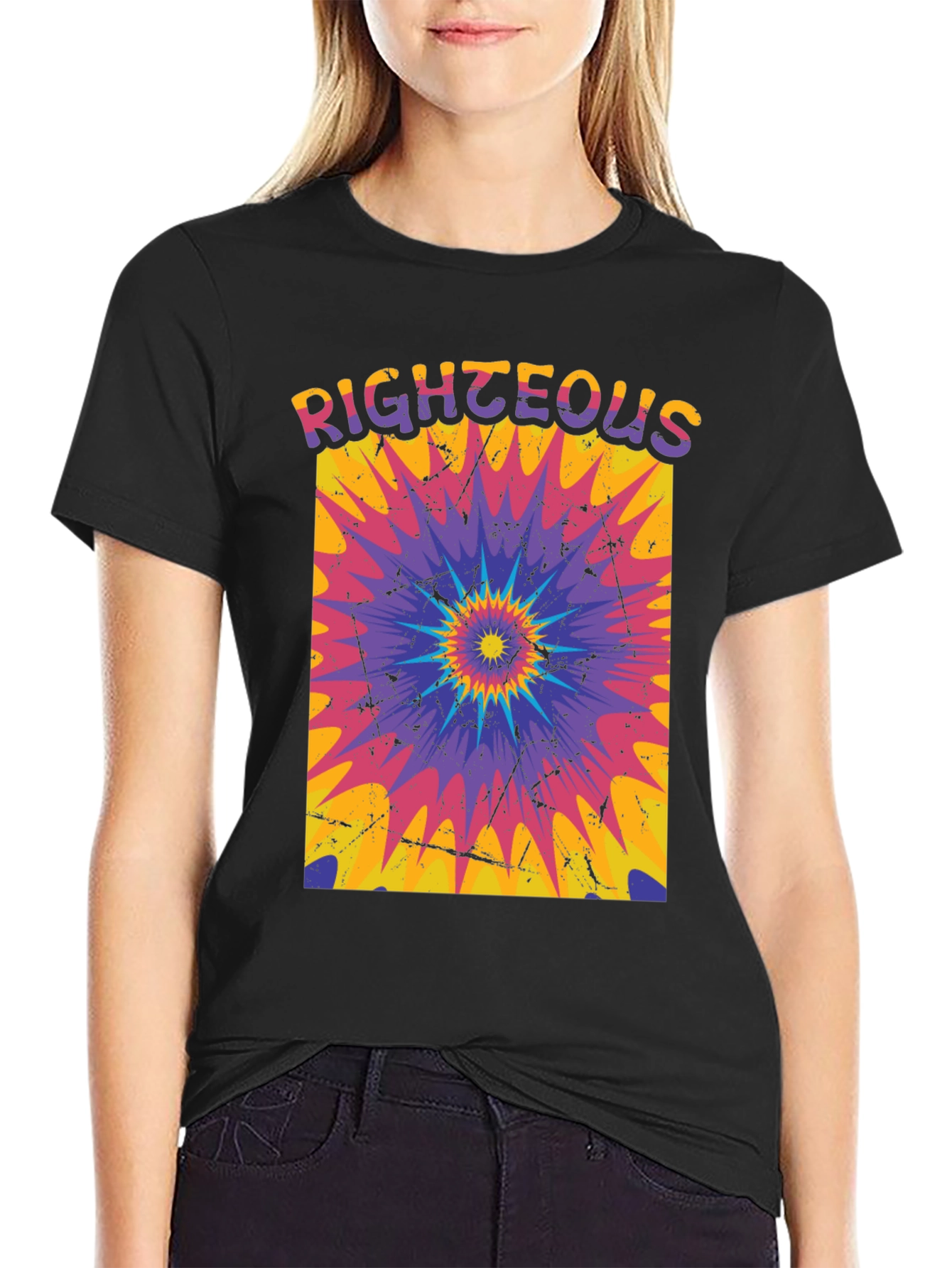 Righteous Tie-Dye Graphic Tee