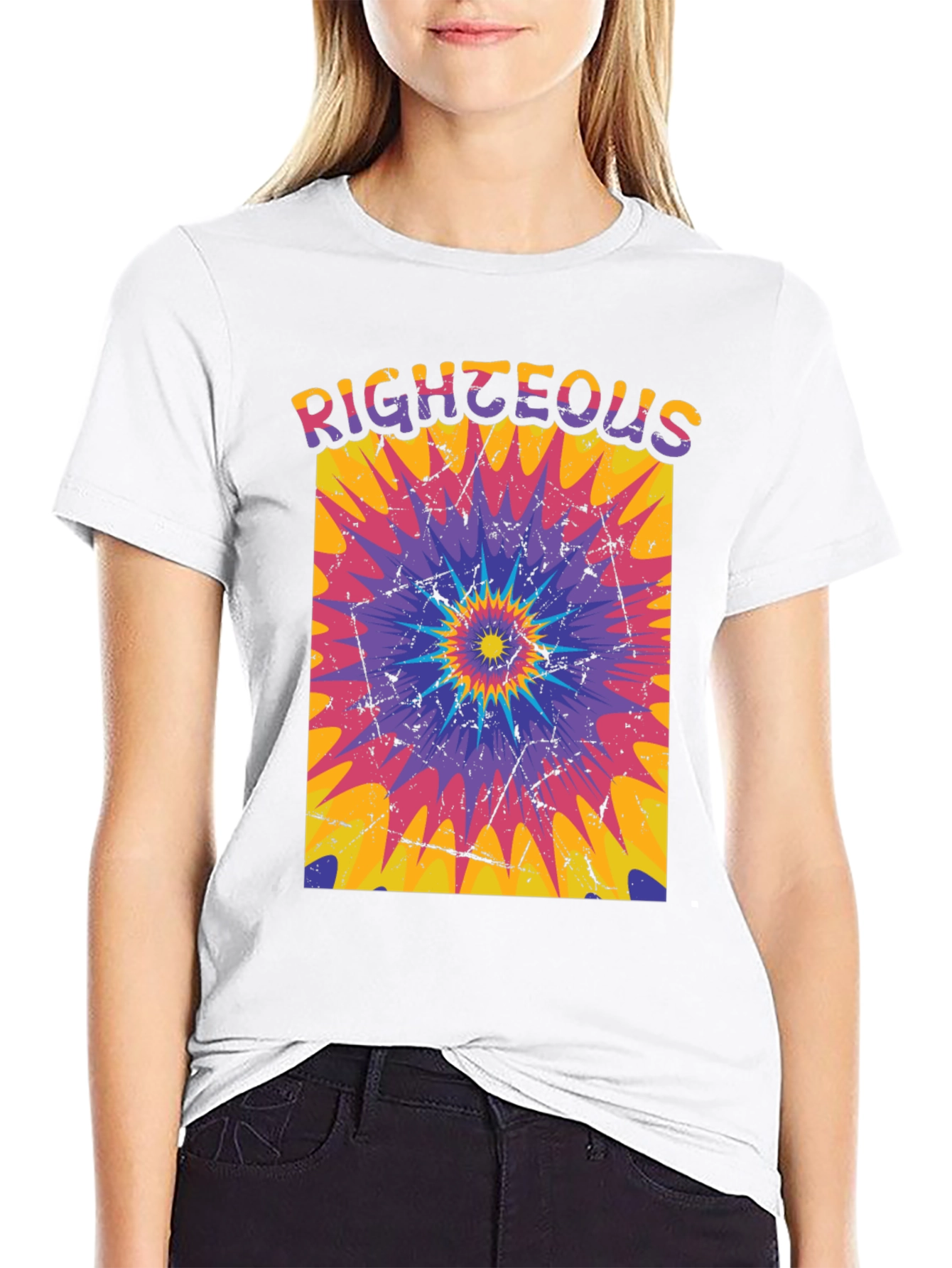 Righteous Tie-Dye Graphic Tee
