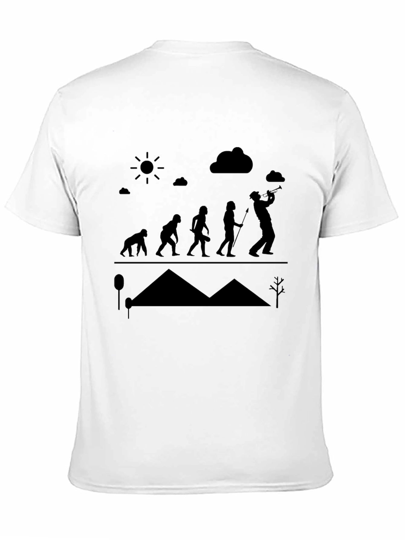 Evolution of Music Black T-Shirt