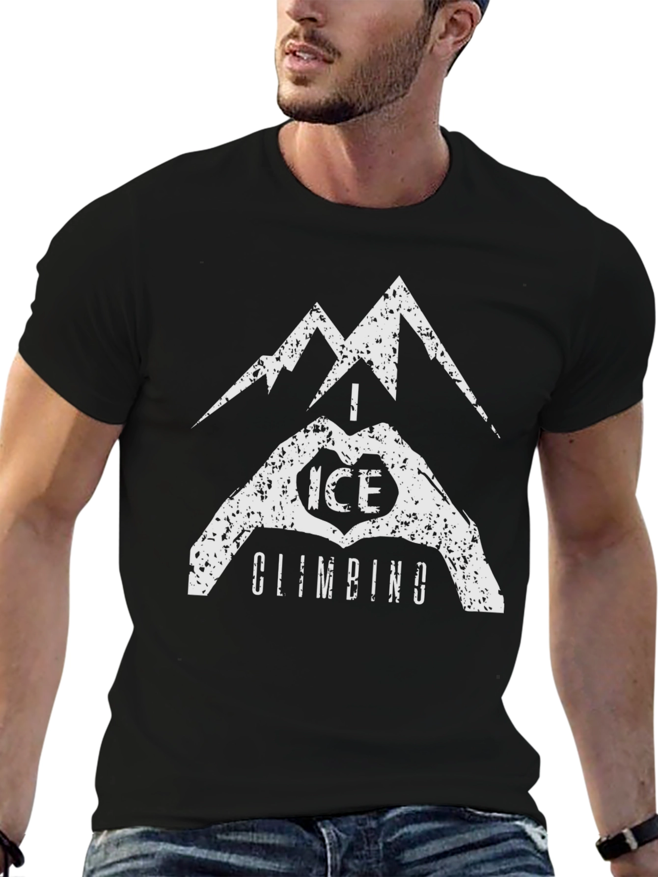I Love Ice Climbing T-Shirt - Mountain Graphic Tee