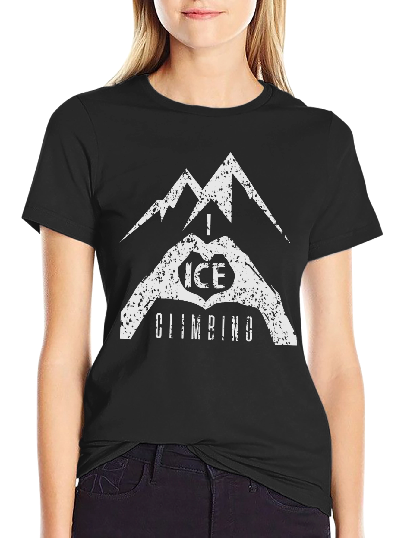 I Love Ice Climbing T-Shirt - Mountain Graphic Tee