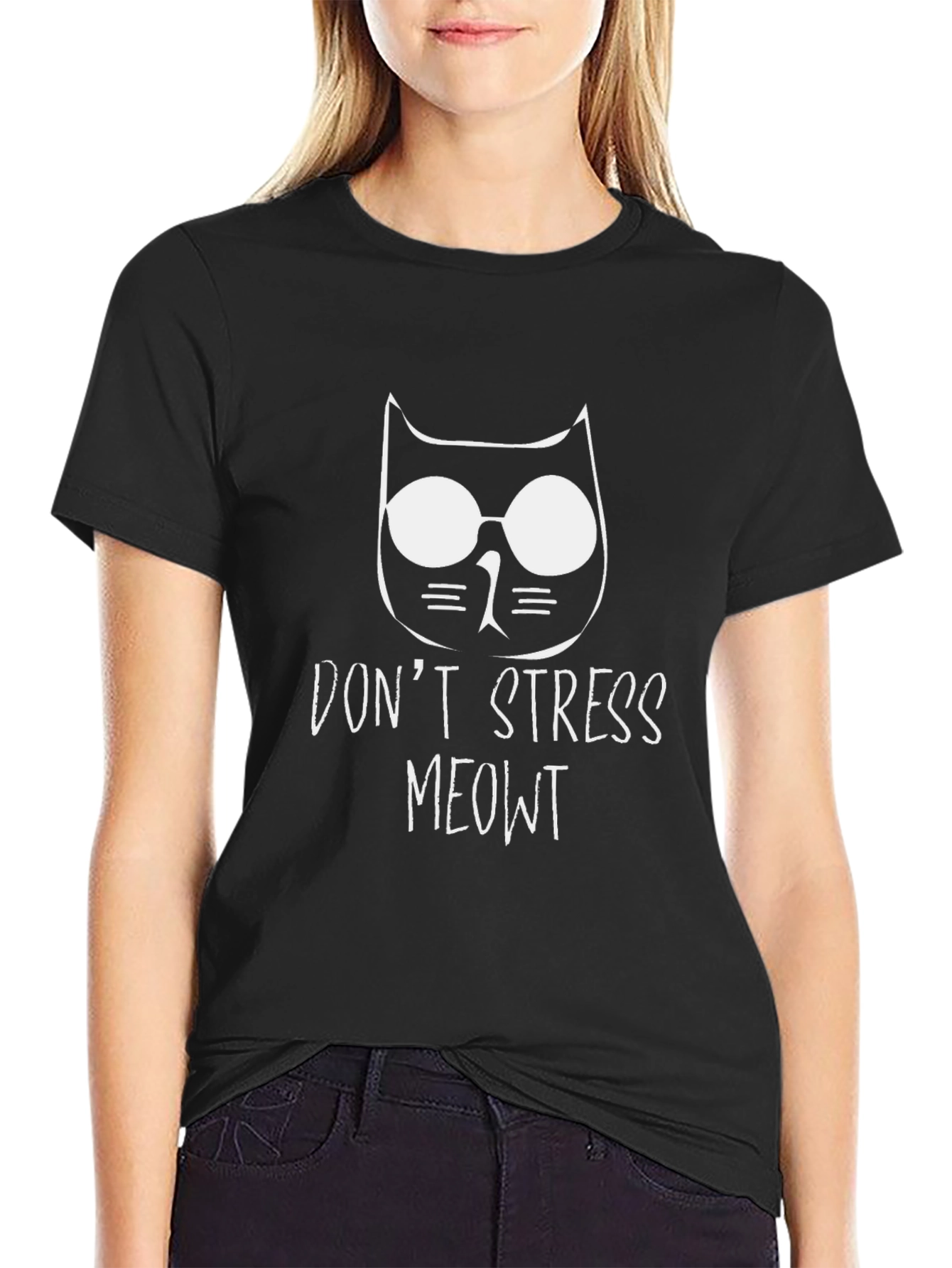 Dont Stress Meowt T-Shirt - Cat Lover Tee