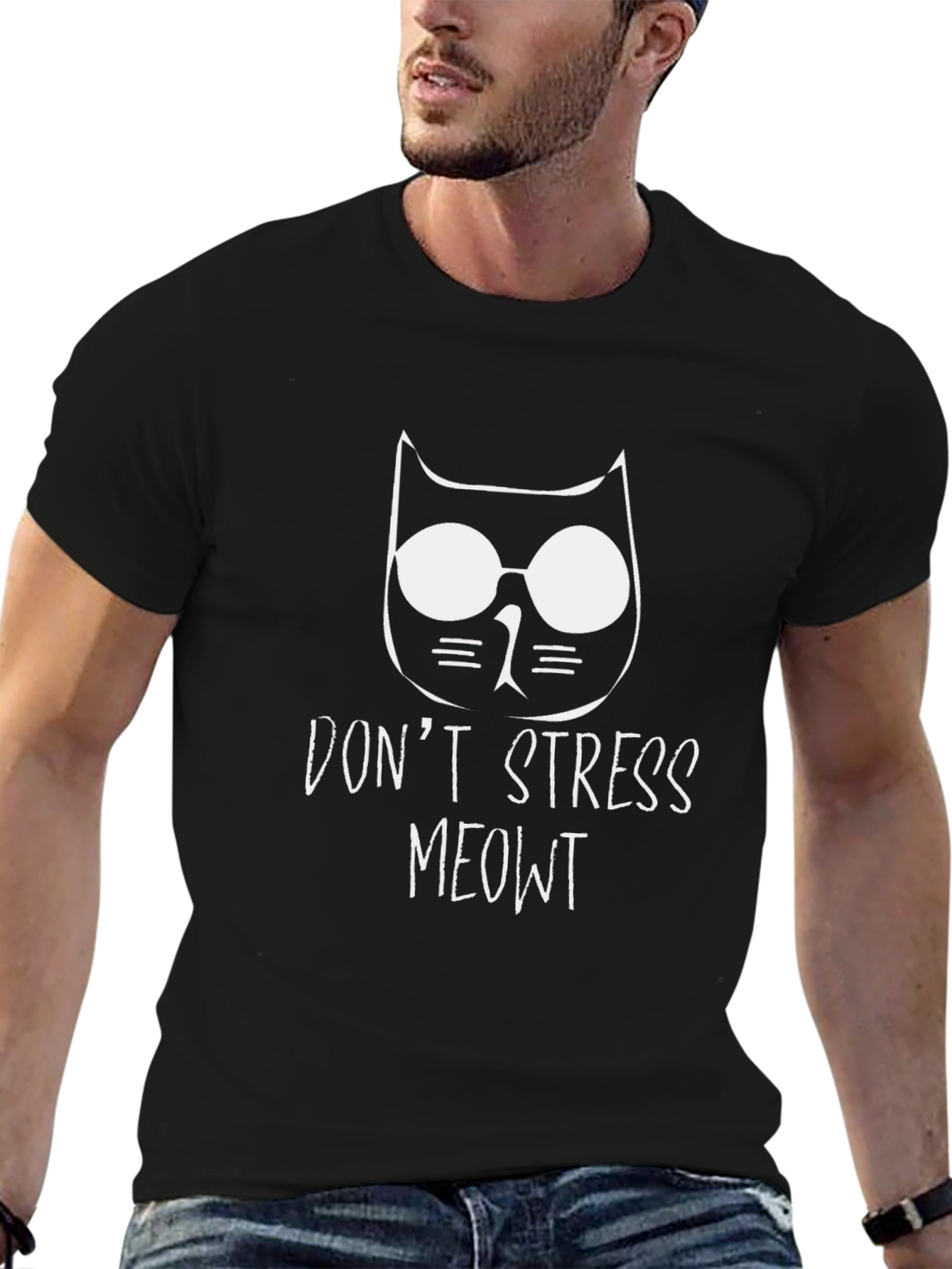 Dont Stress Meowt T-Shirt - Cat Lover Tee