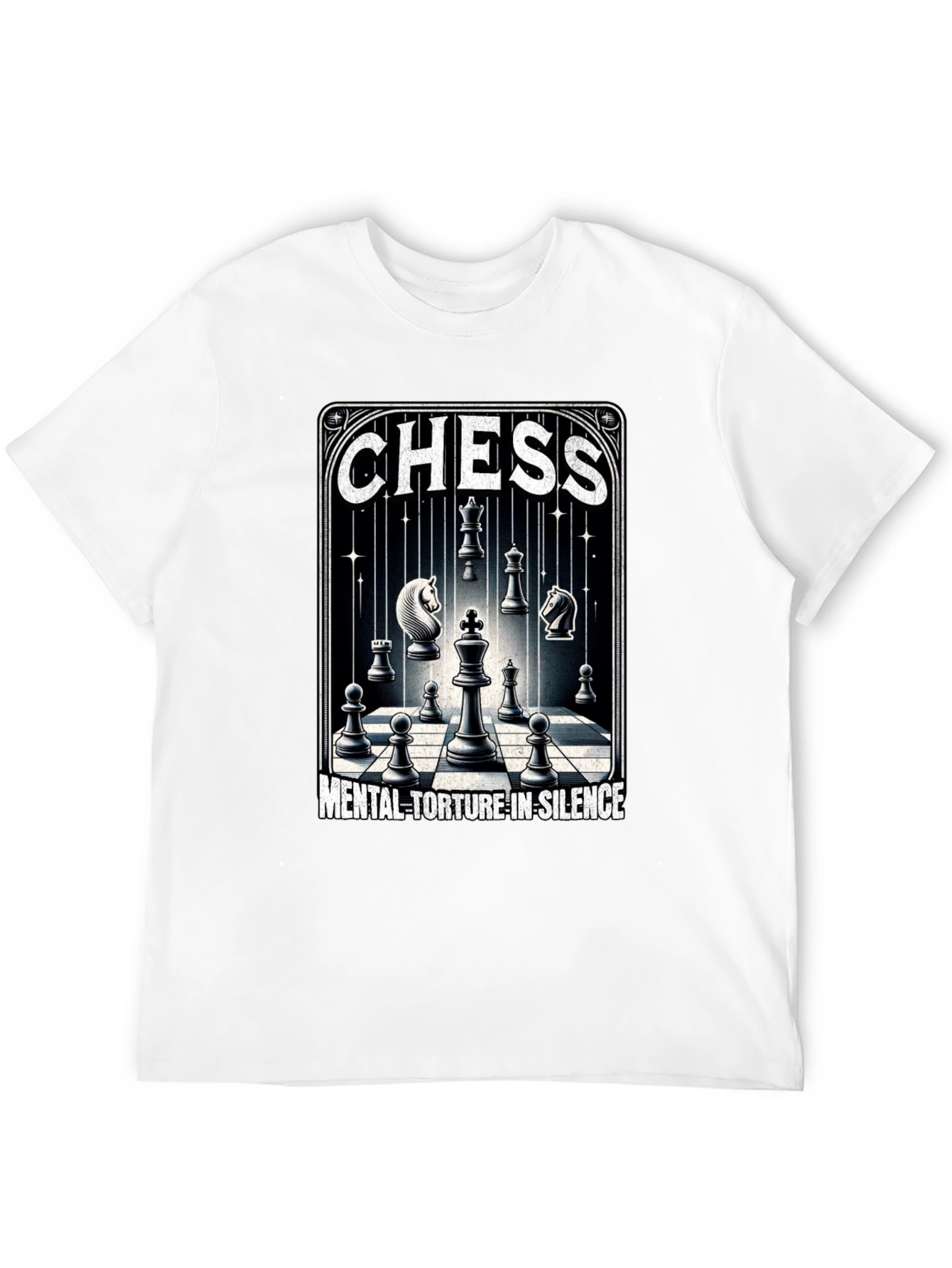 Chess Mental Torture Black T-Shirt