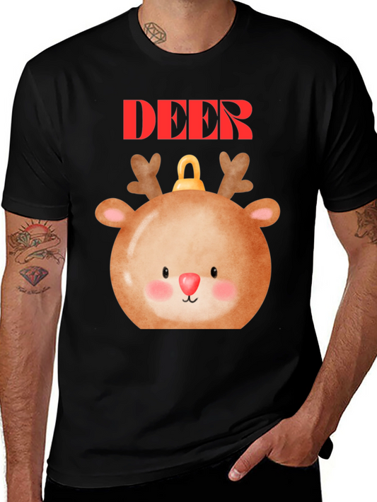 Cute Deer Ornament T-Shirt - Holiday Festive Style