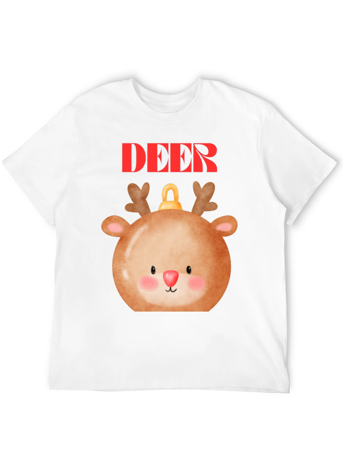 Cute Deer Ornament T-Shirt - Holiday Festive Style