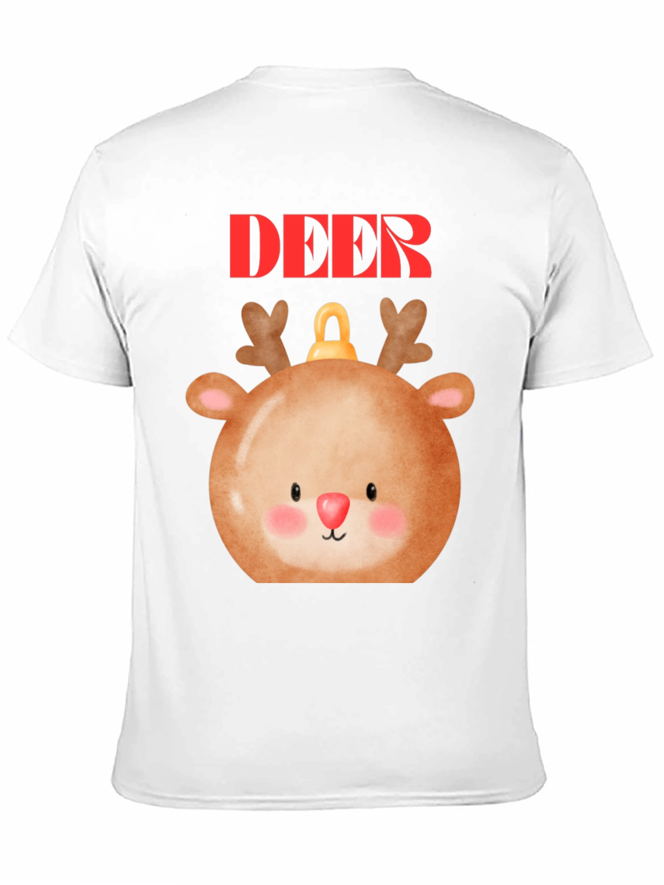 Cute Deer Ornament T-Shirt - Holiday Festive Style