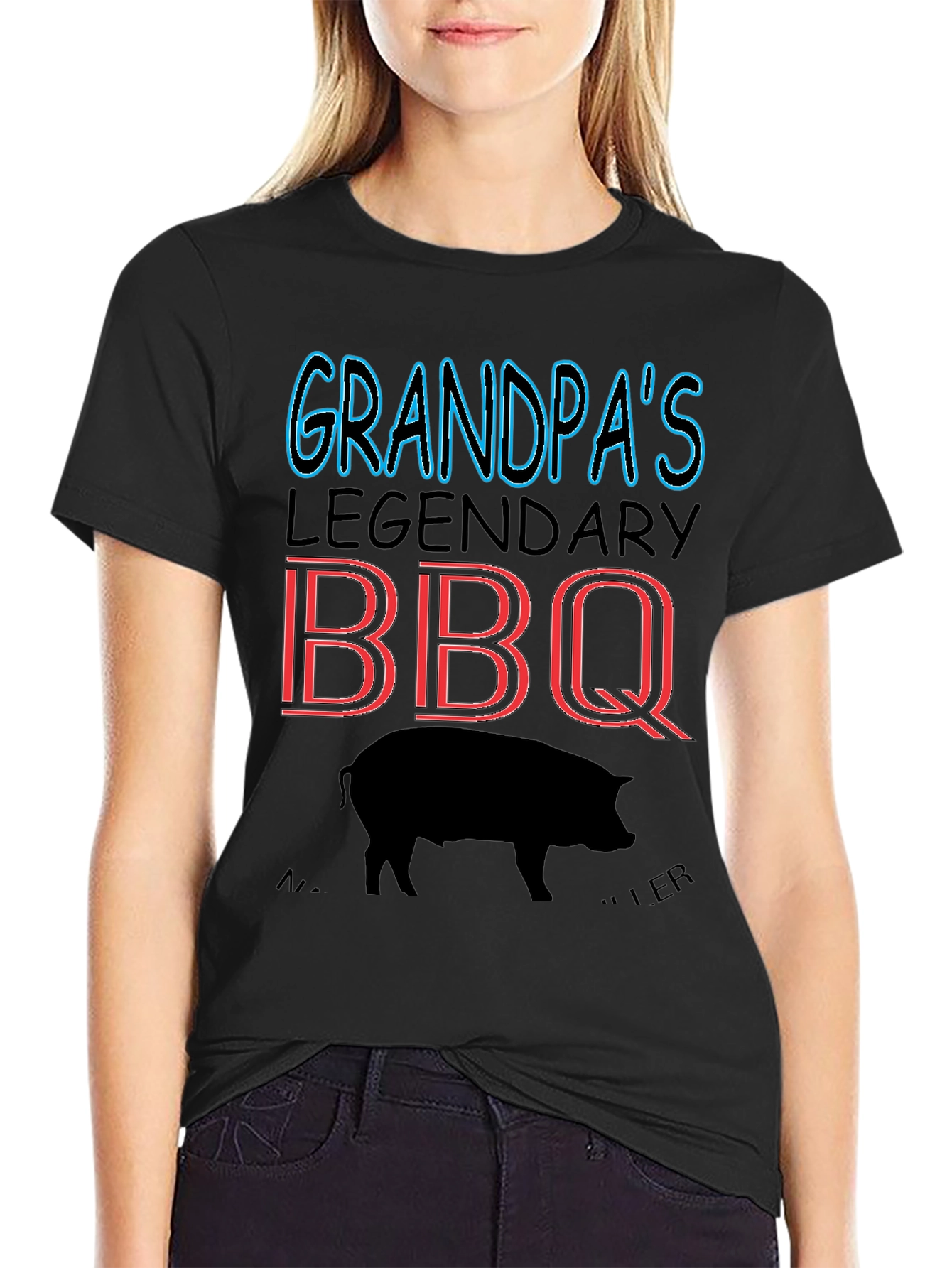 Grandpas Legendary BBQ Pig T-Shirt