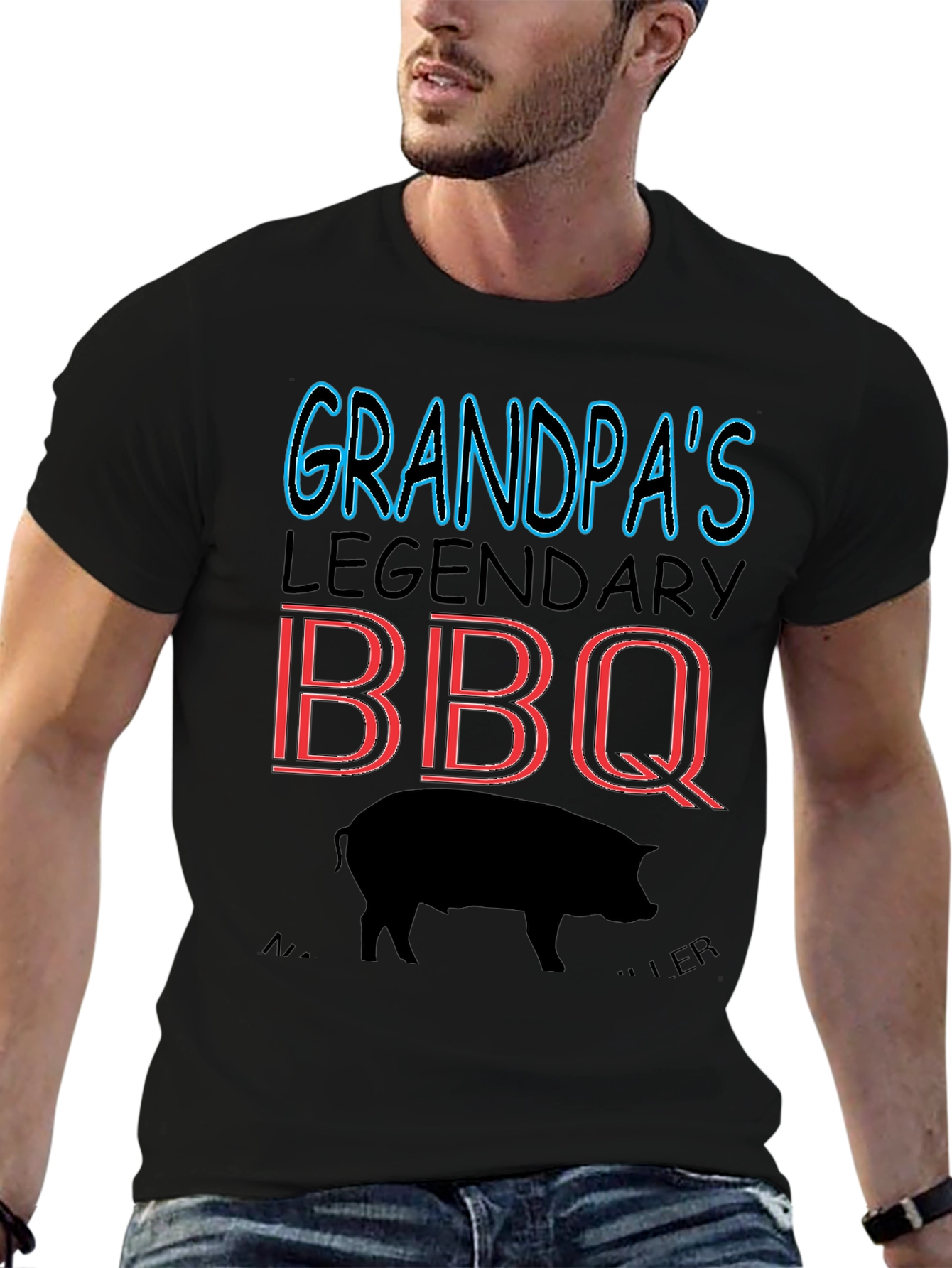 Grandpas Legendary BBQ Pig T-Shirt
