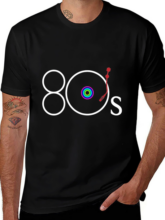Retro 80s Turntable T-Shirt - Cool Vintage Style