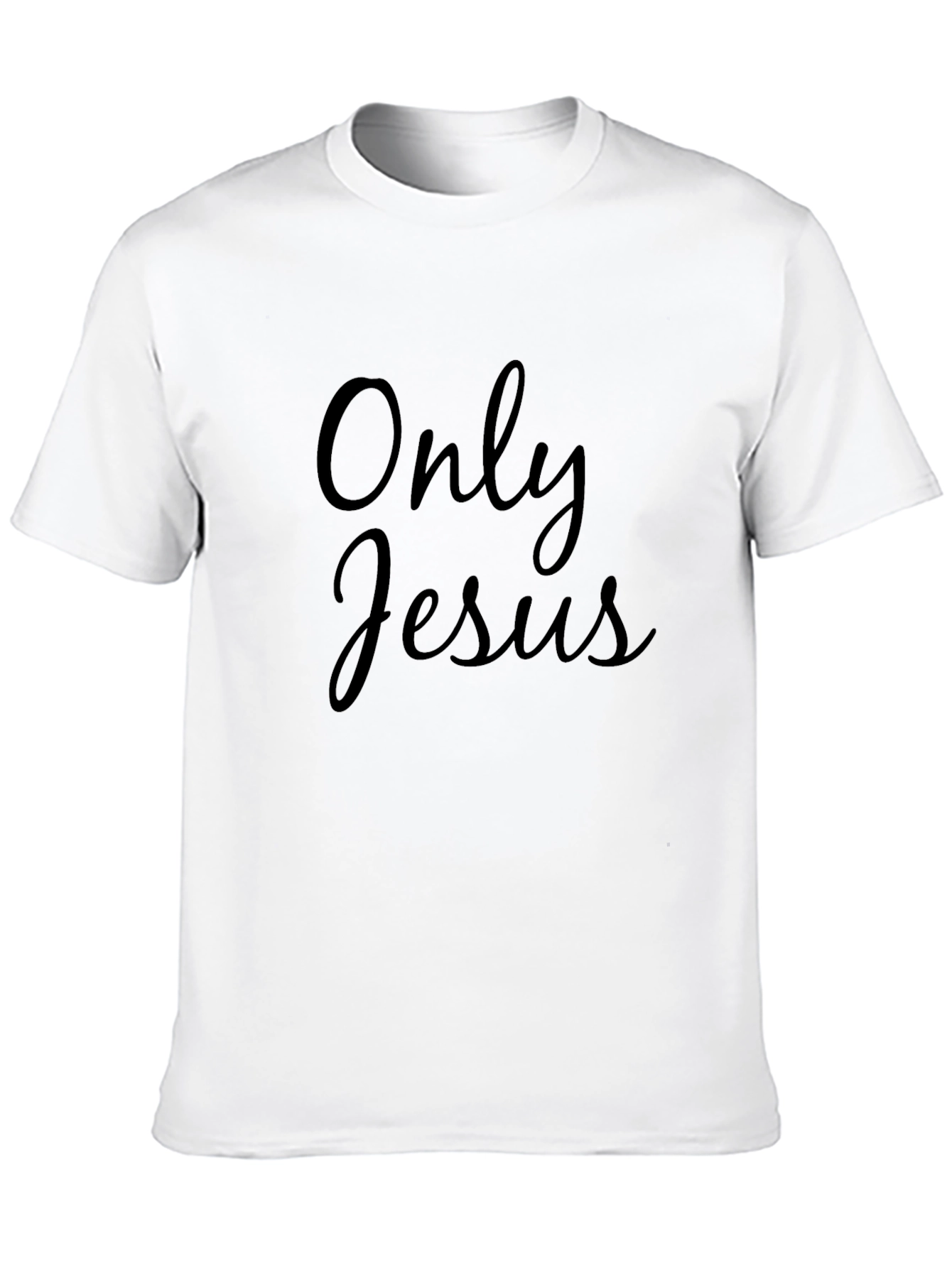 Only Jesus Black Tee - Religious Apparel