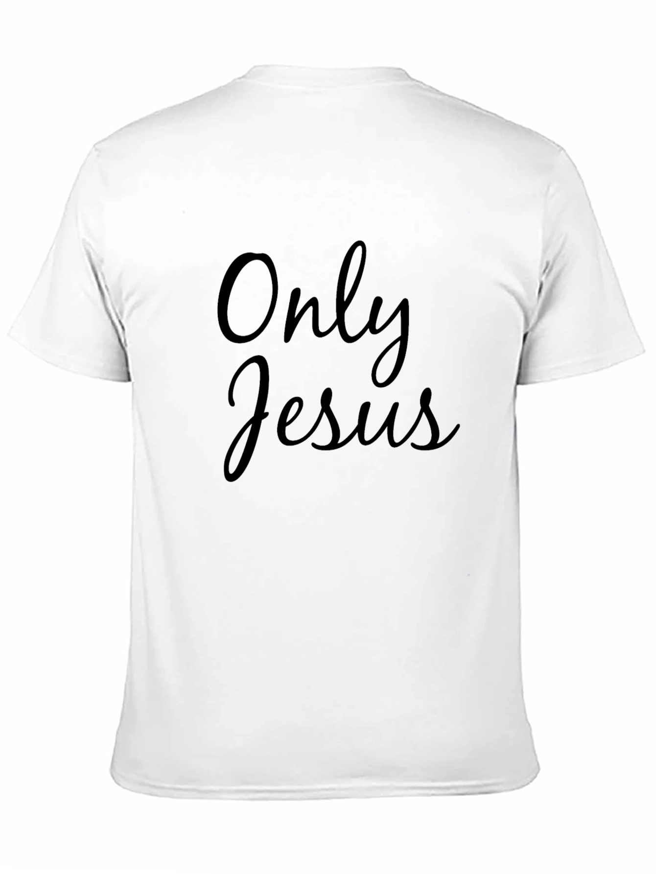 Only Jesus Black Tee - Religious Apparel