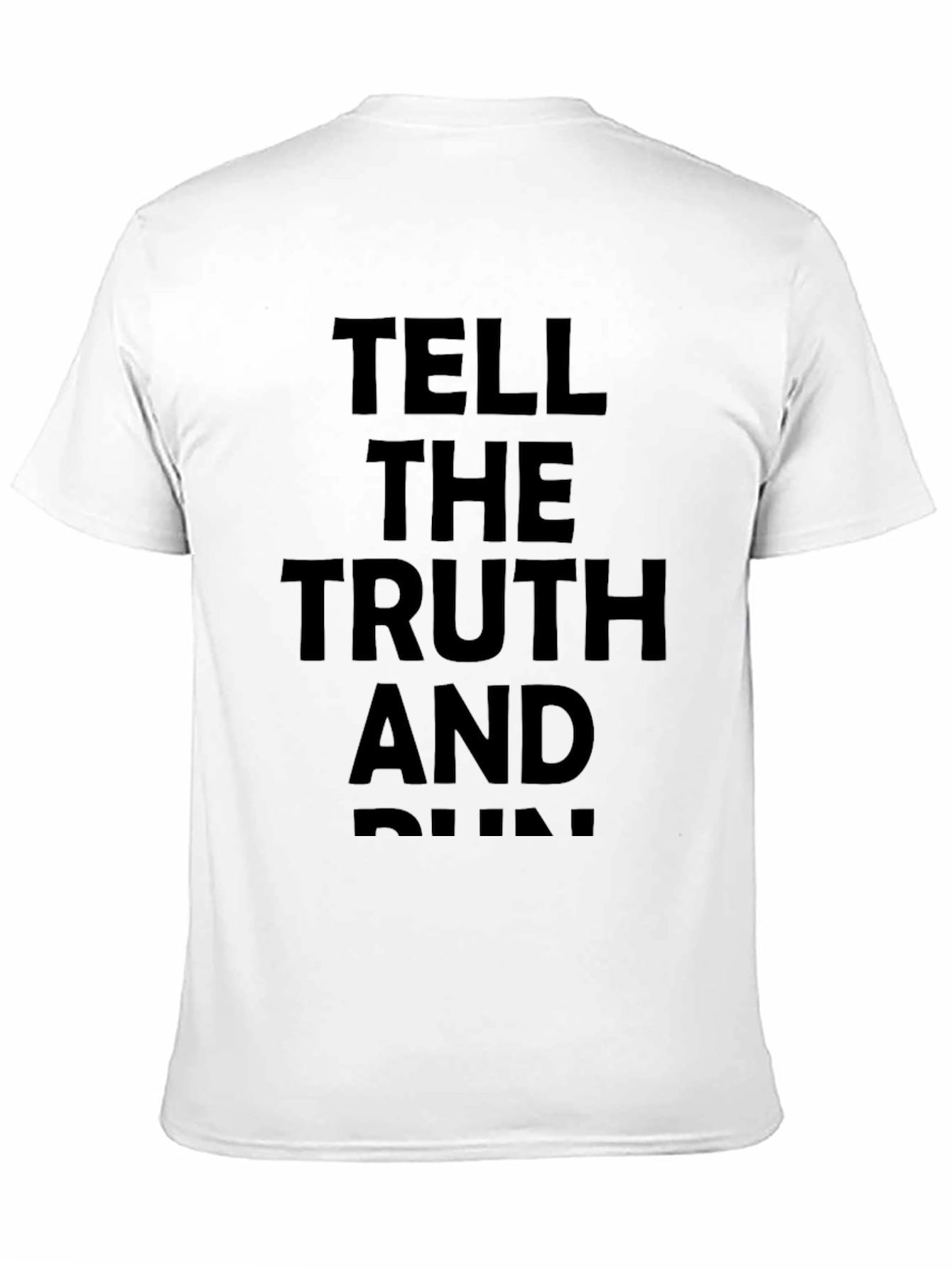 Tell the Truth and Run Graphic Tee - Black
