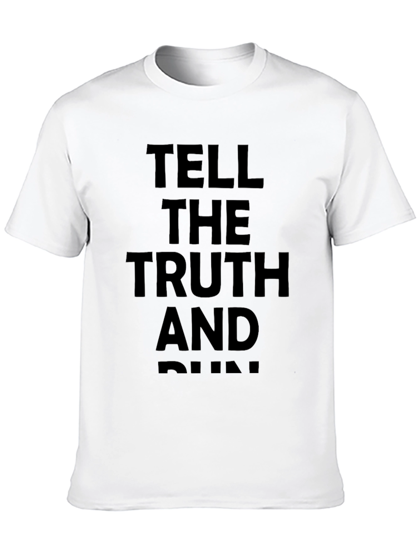 Tell the Truth and Run Graphic Tee - Black