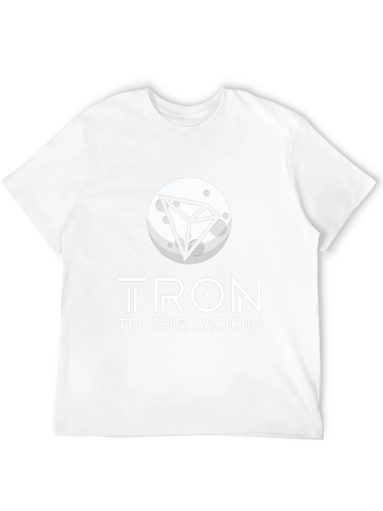 Tron to the Moon Black T-Shirt Crypto Graphic Tee
