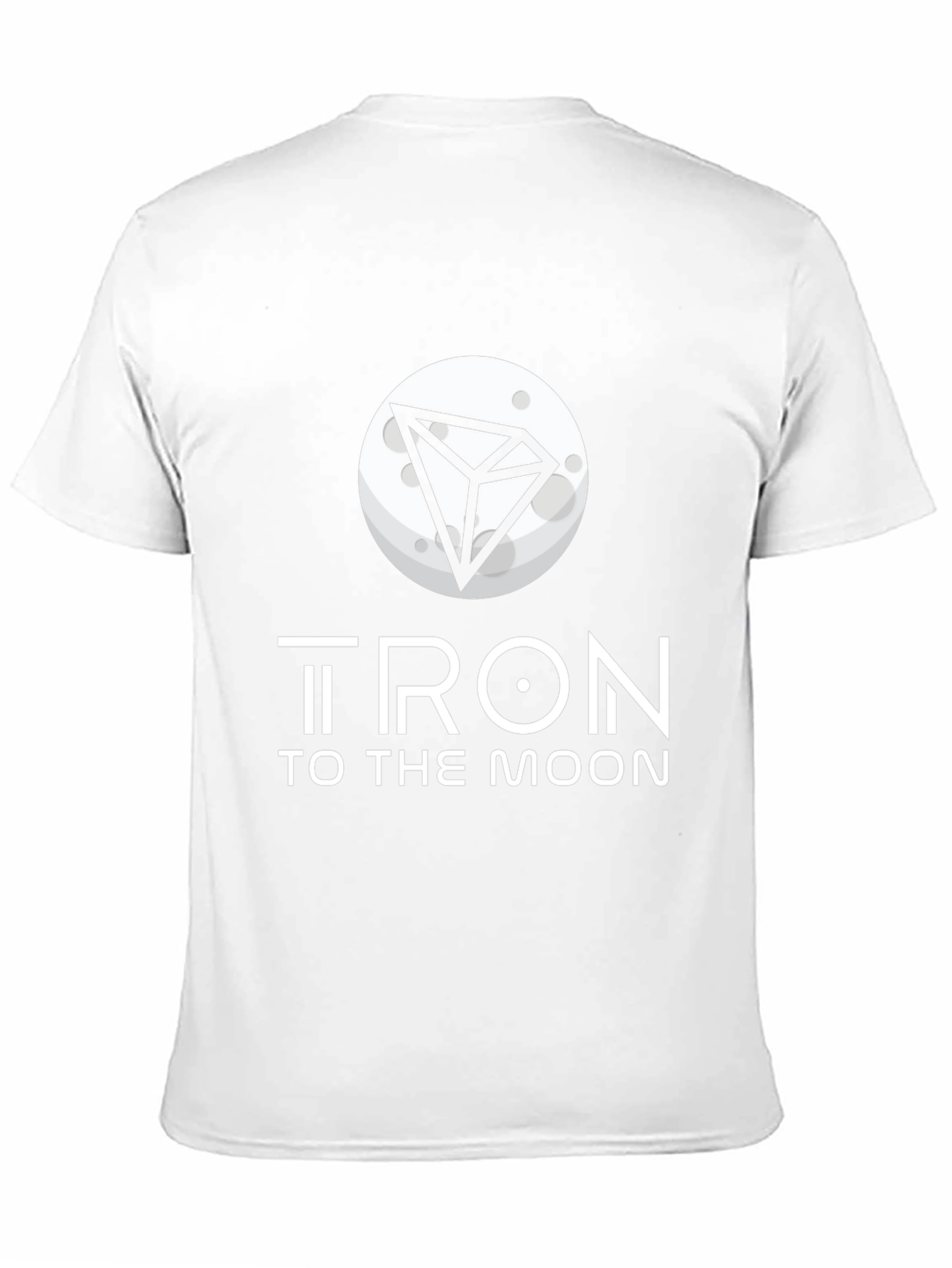 Tron to the Moon Black T-Shirt Crypto Graphic Tee