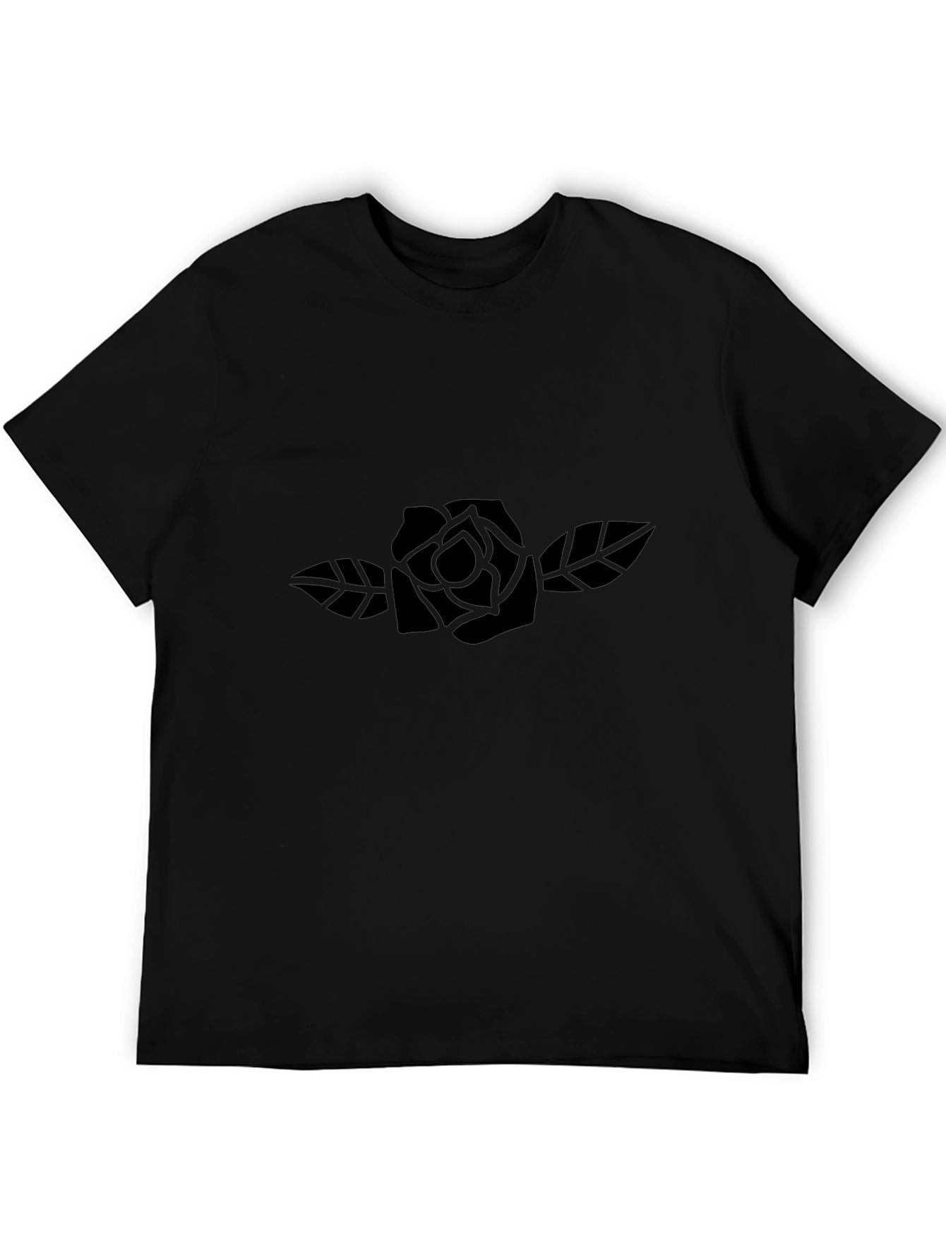 Black Rose Graphic T-Shirt - Stylish Menswear