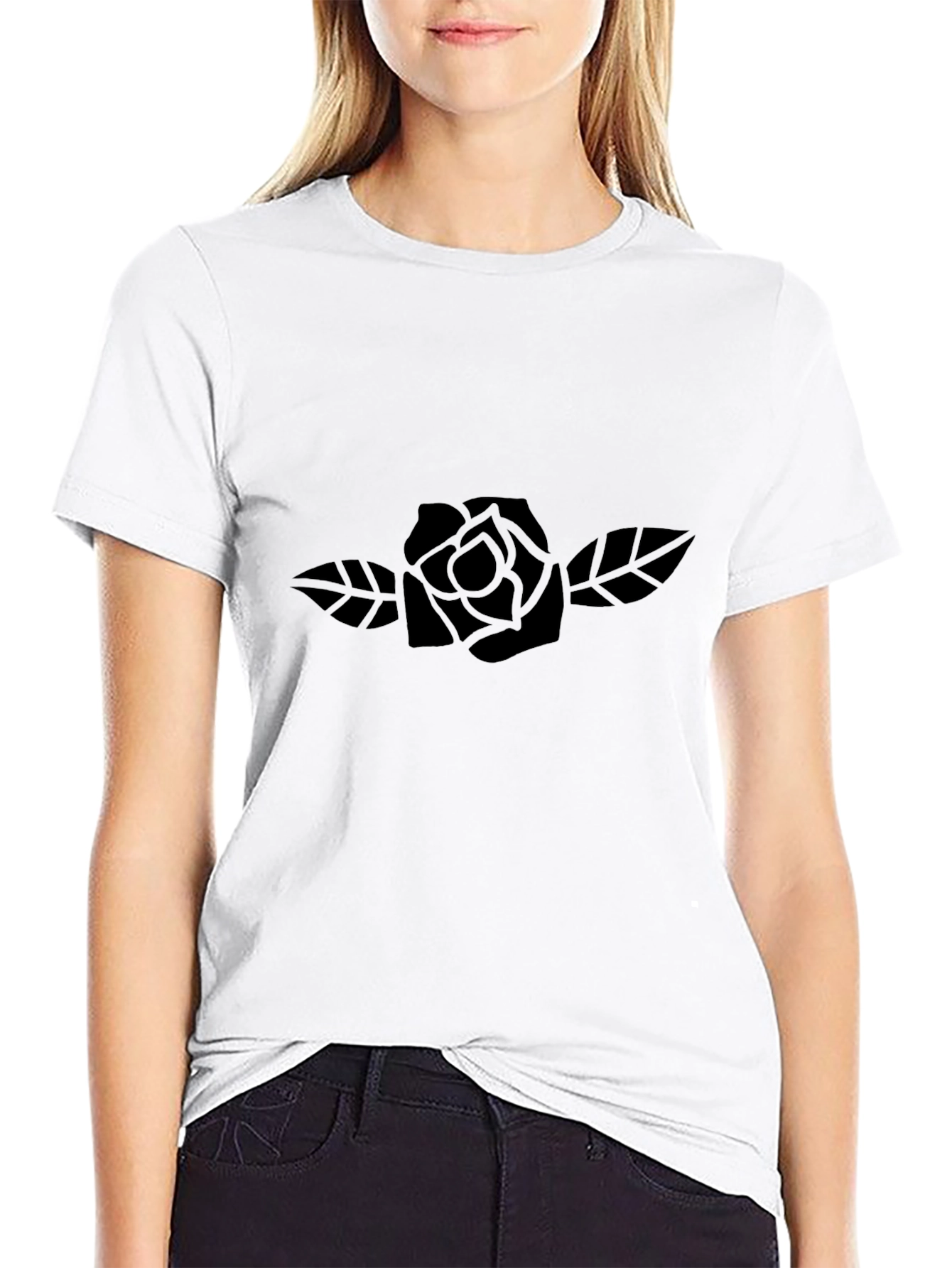 Black Rose Graphic T-Shirt - Stylish Menswear