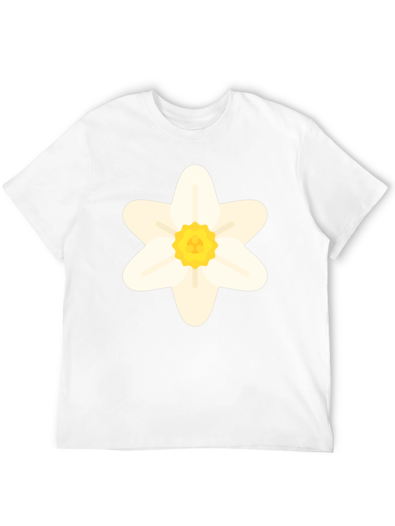 Daffodil Flower Graphic T-Shirt - Black