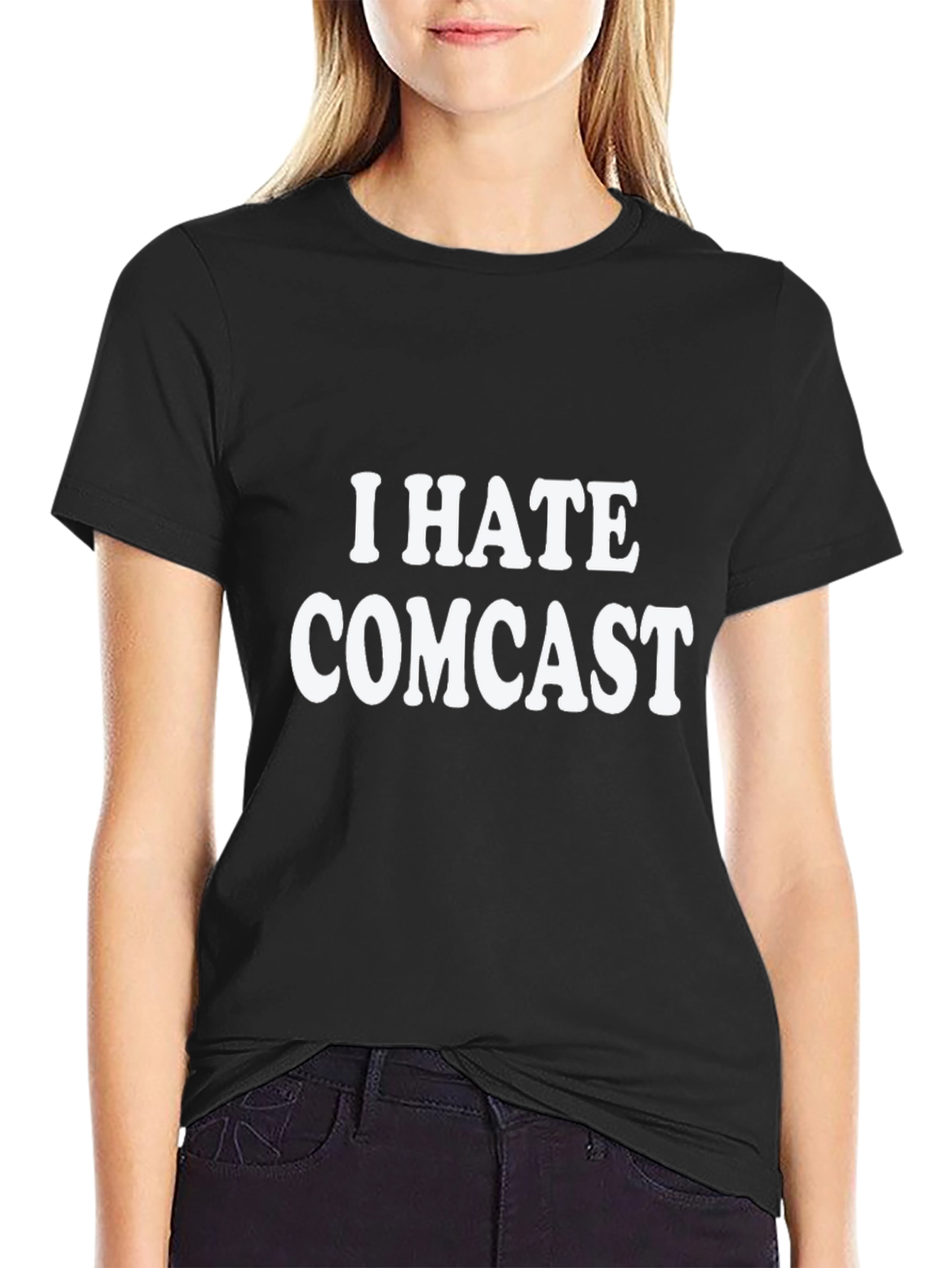 I Hate Comcast T-Shirt - Funny Slogan Tee