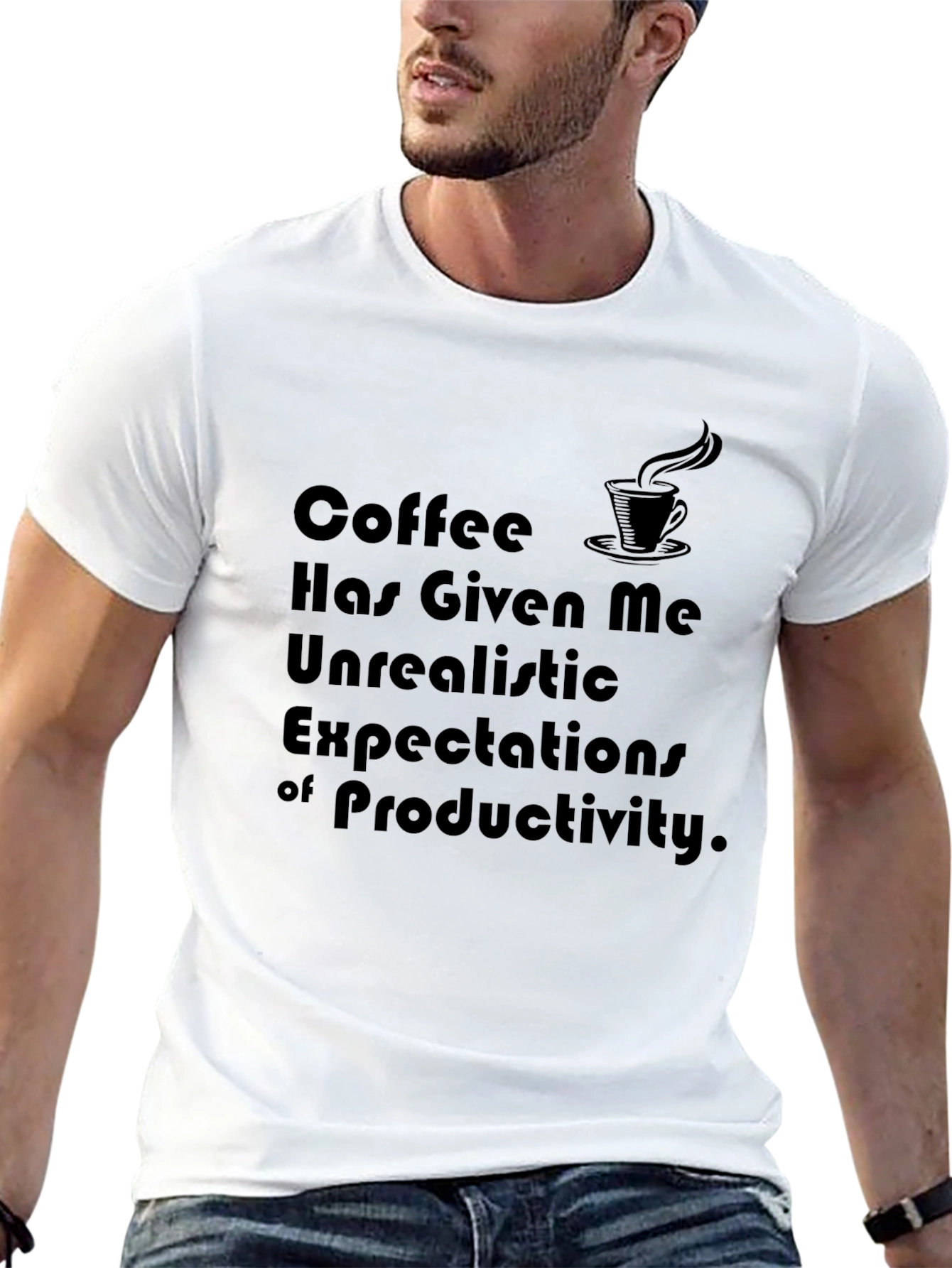 Coffee Expectations T-Shirt - Funny Graphic Tee