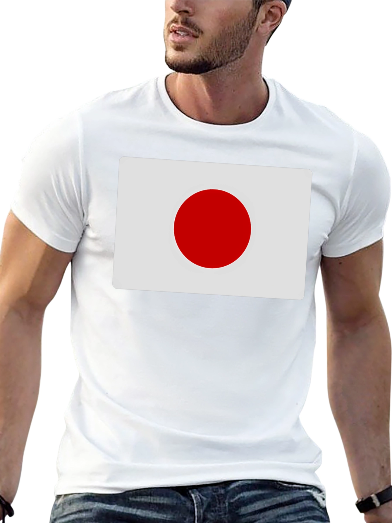 Japan Flag Graphic Tee - Black