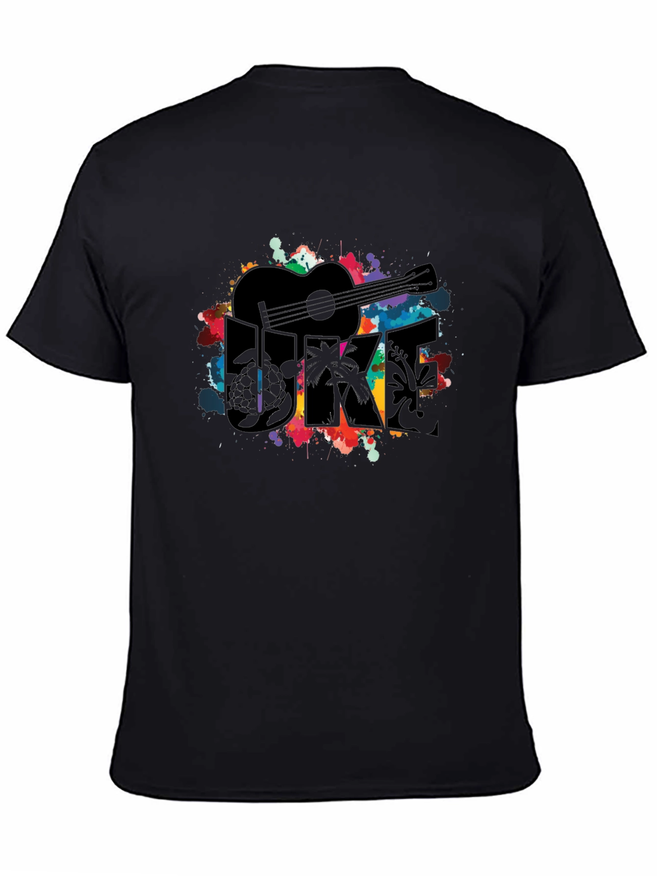 Ukulele Graphic Tee - Vibrant Music Lover Shirt