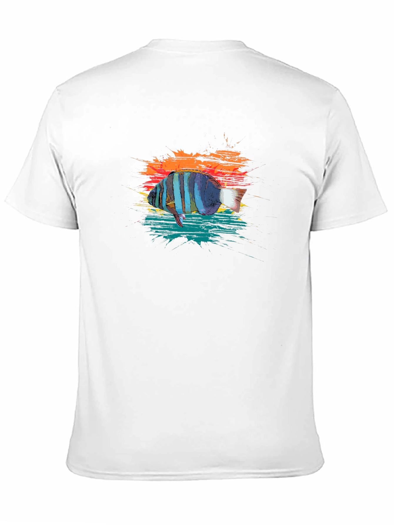 Fish Graphic T-Shirt - Black