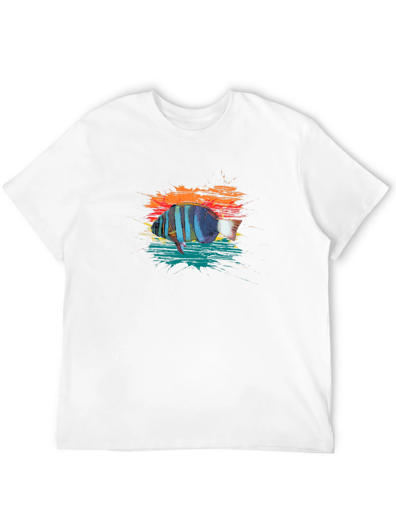 Fish Graphic T-Shirt - Black