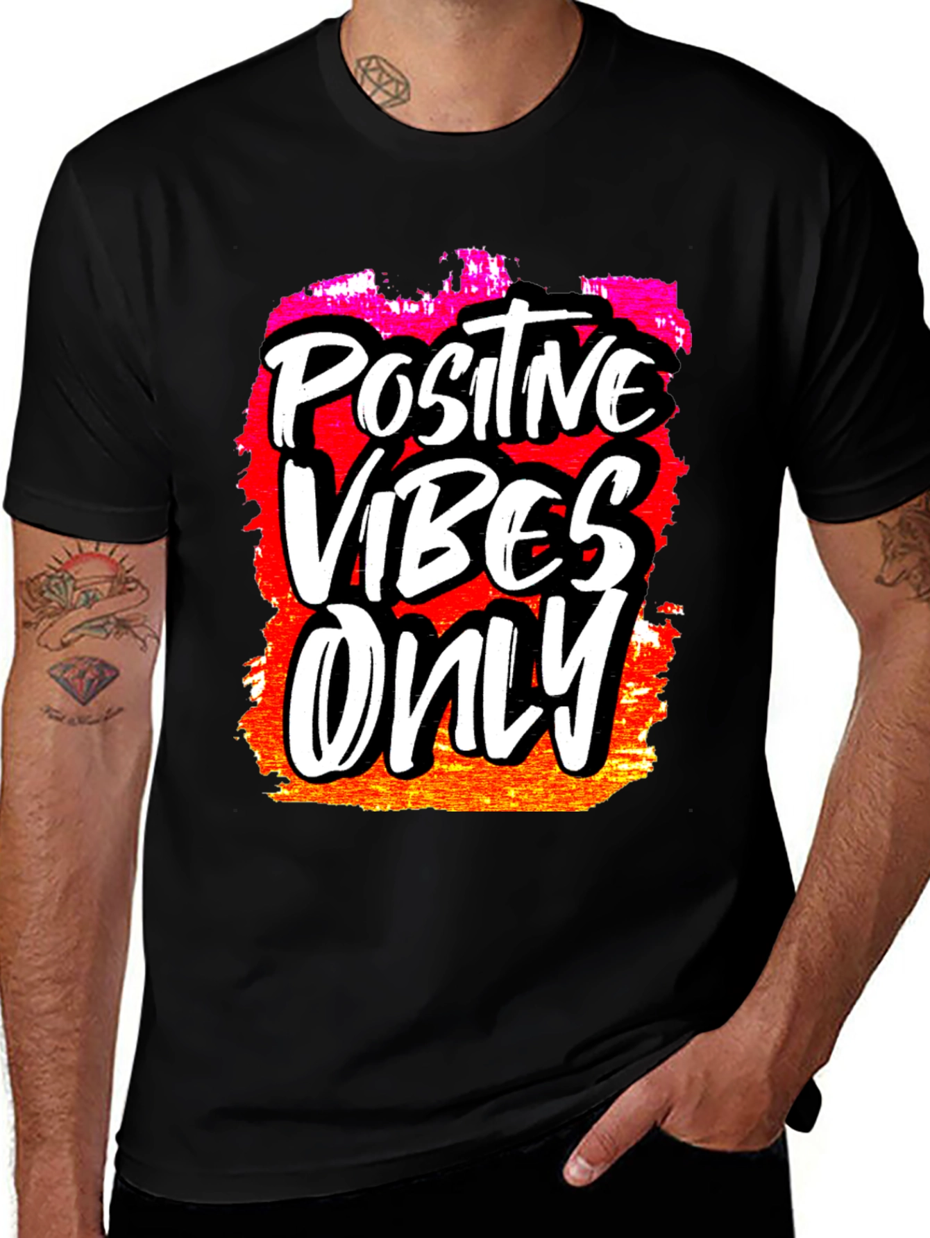 Positive Vibes Only Graphic T-Shirt